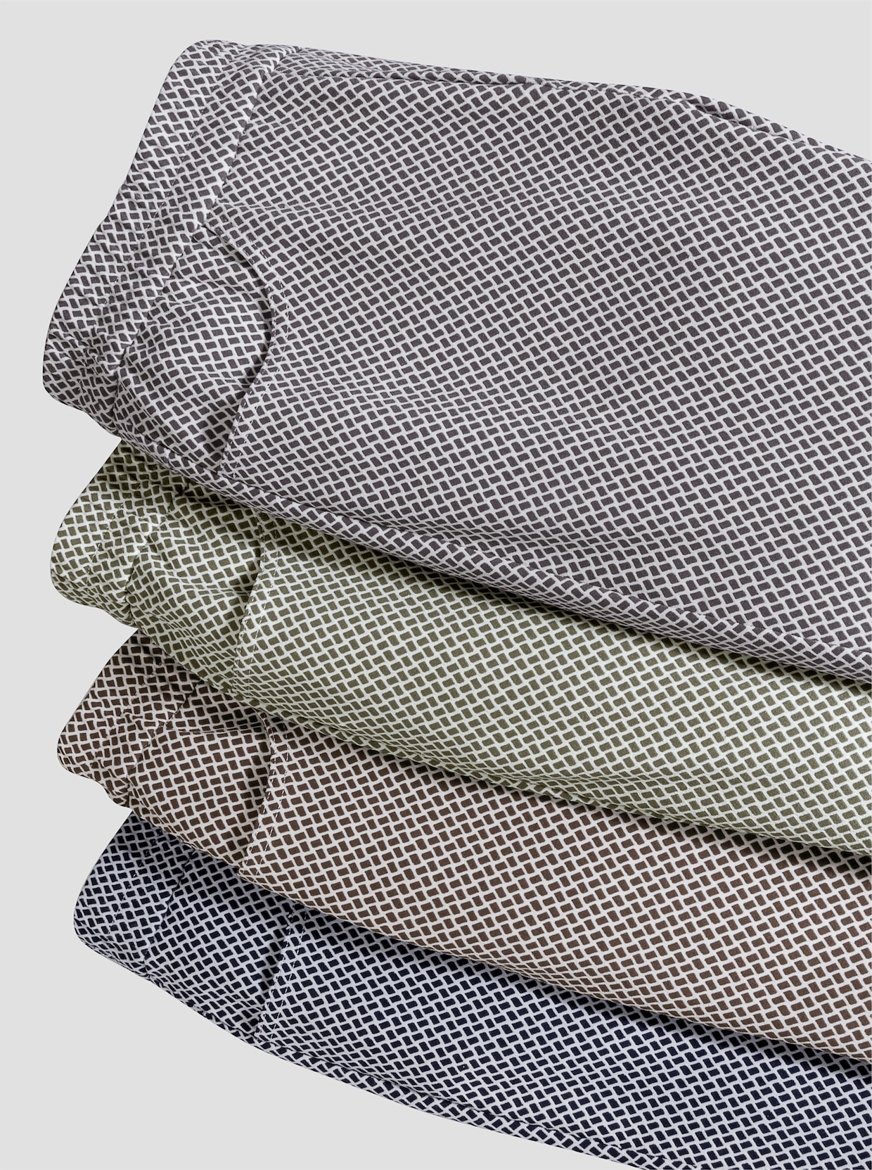 pantalon extensible - marine-écru à motifs