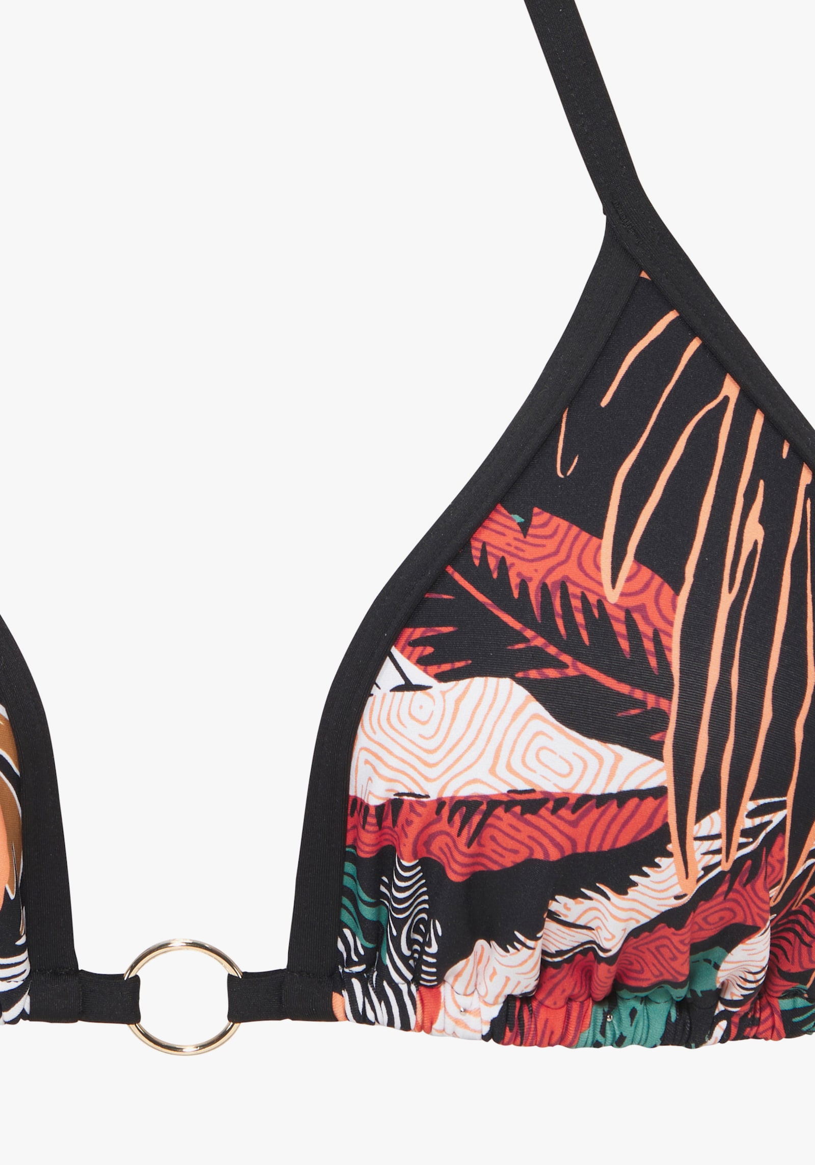 Sunseeker Triangel-Bikini-Top - schwarz bedruckt