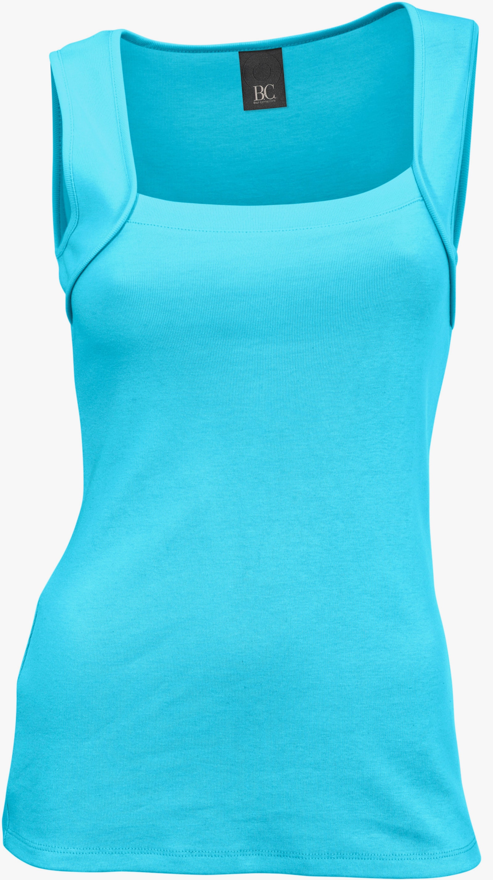 heine Shirttop mit Karree-Ausschnitt - aqua