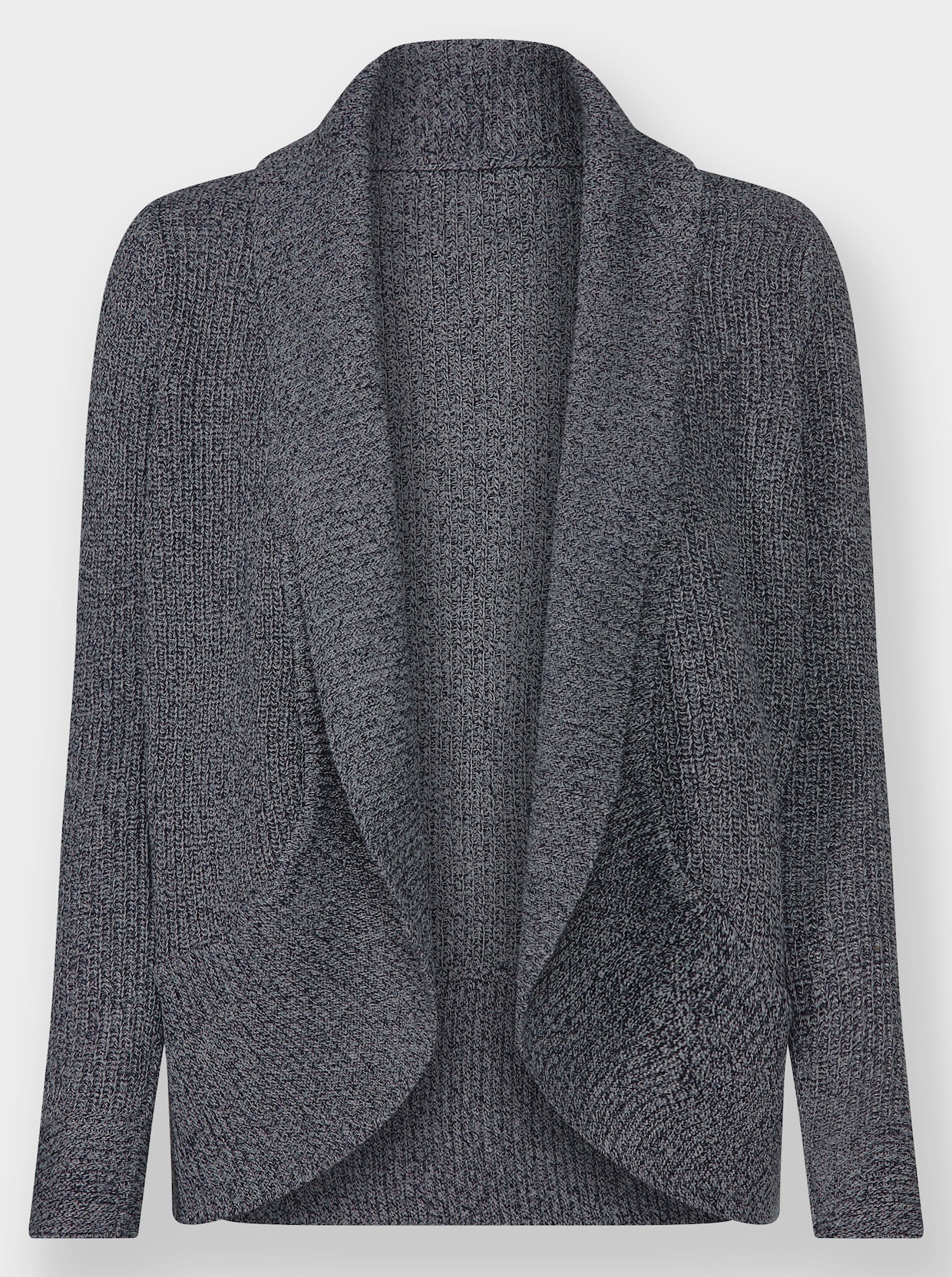 Strickjacke - marine-meliert