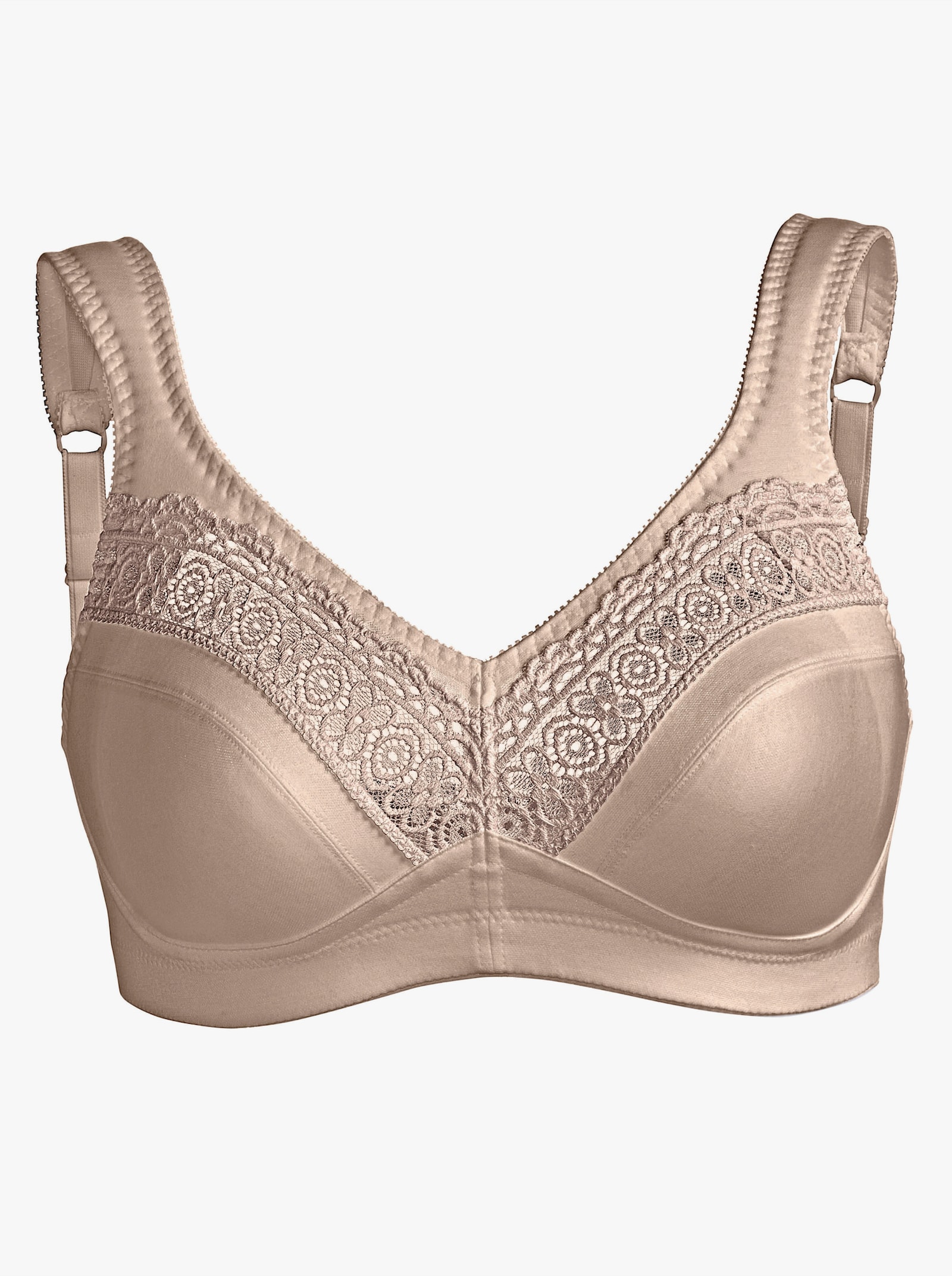 Swegmark Entlastungs-BH ohne Bügel mit seitlicher, wattierter Spitze - elfenbein