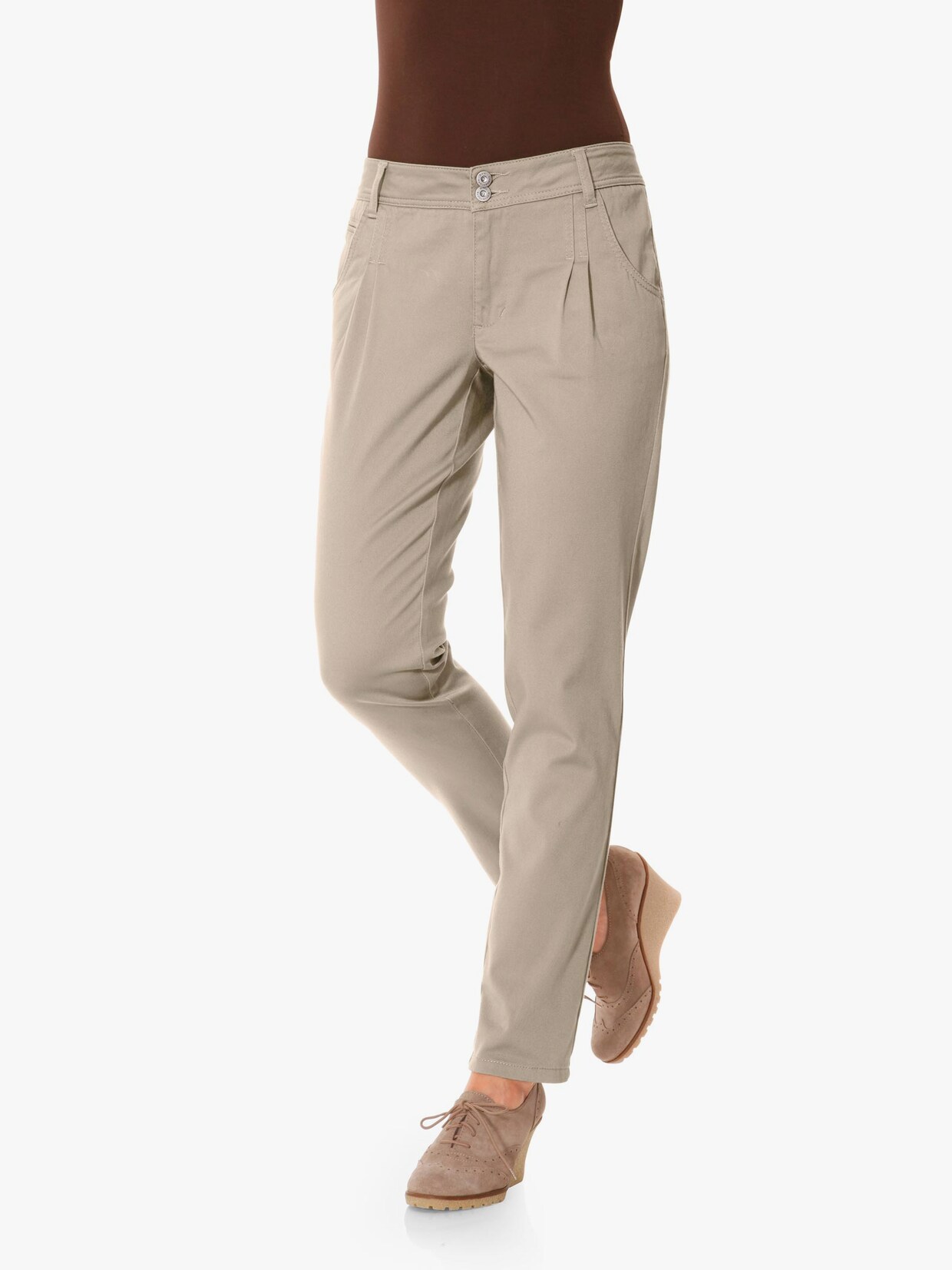 Linea Tesini Chino-Hose - sand