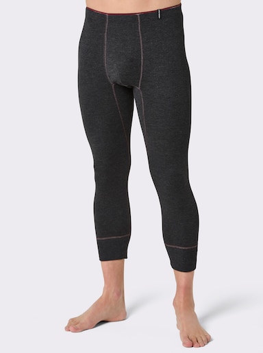 3/4 Unterhose - anthrazit-geringelt