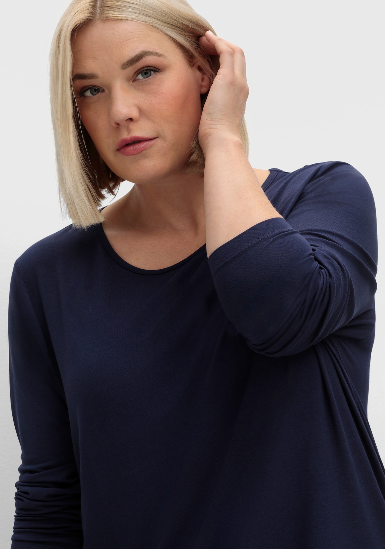 Longshirt in A-Form - marine