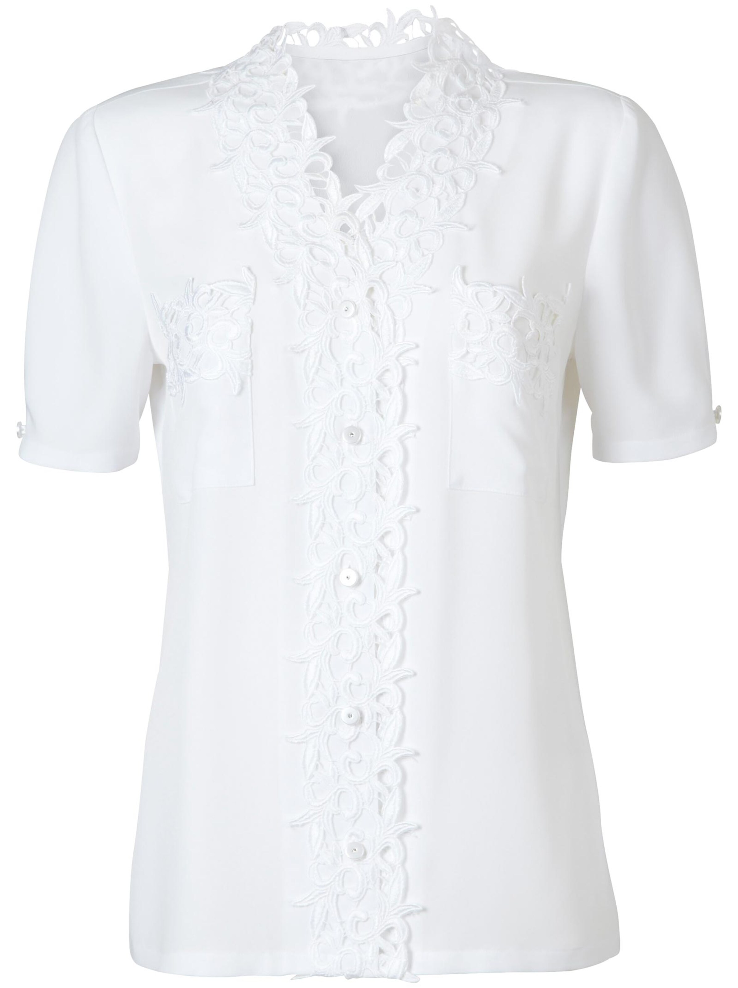 Fair Lady Spitzenbluse - weiß