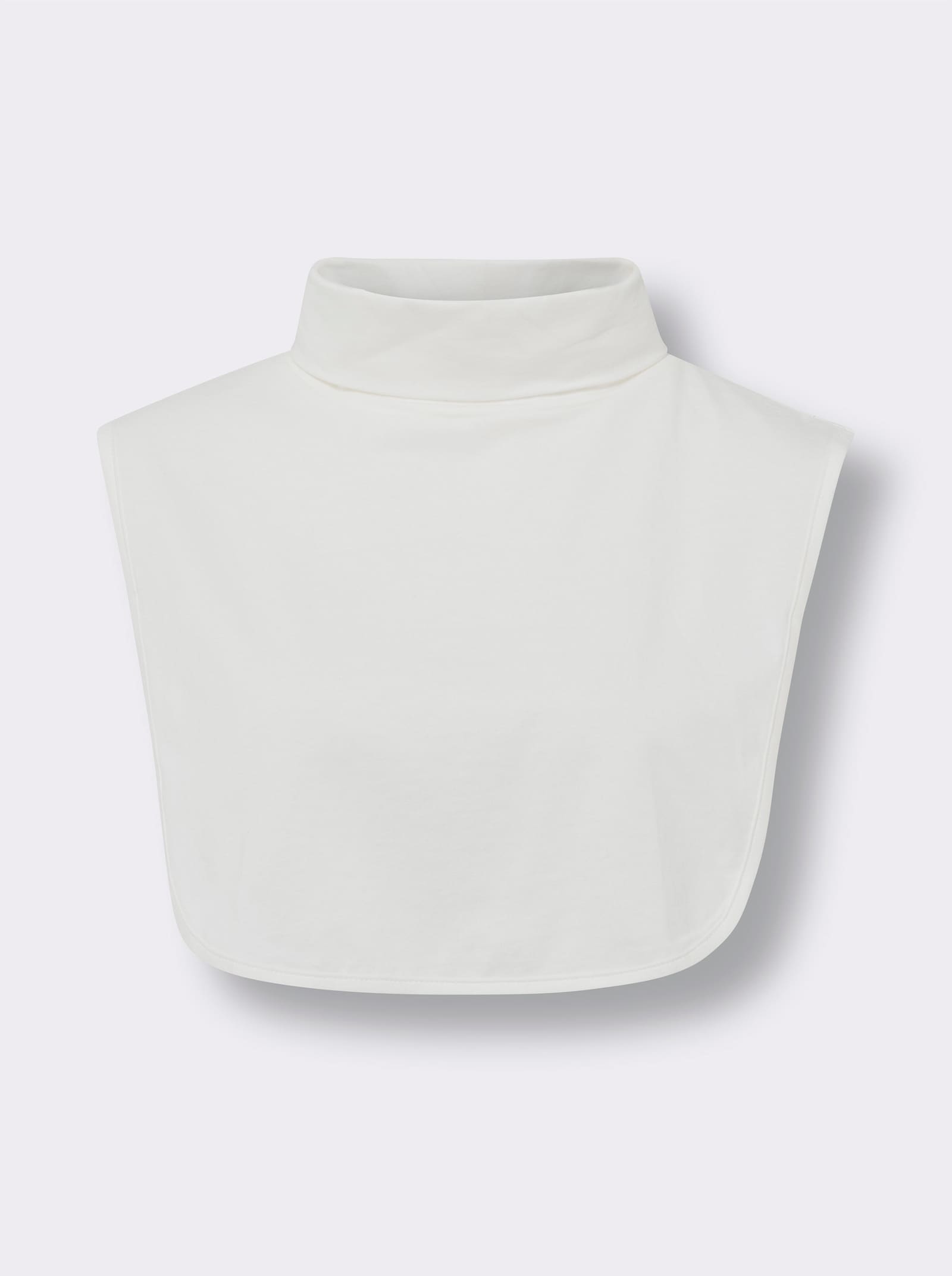 Rollkrageneinsatz aus Single-Jersey - ecru