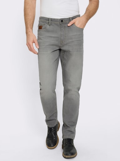 Marco Donati 5-Pocket-Jeans mit kontrastfarbenen Nähten - grey denim