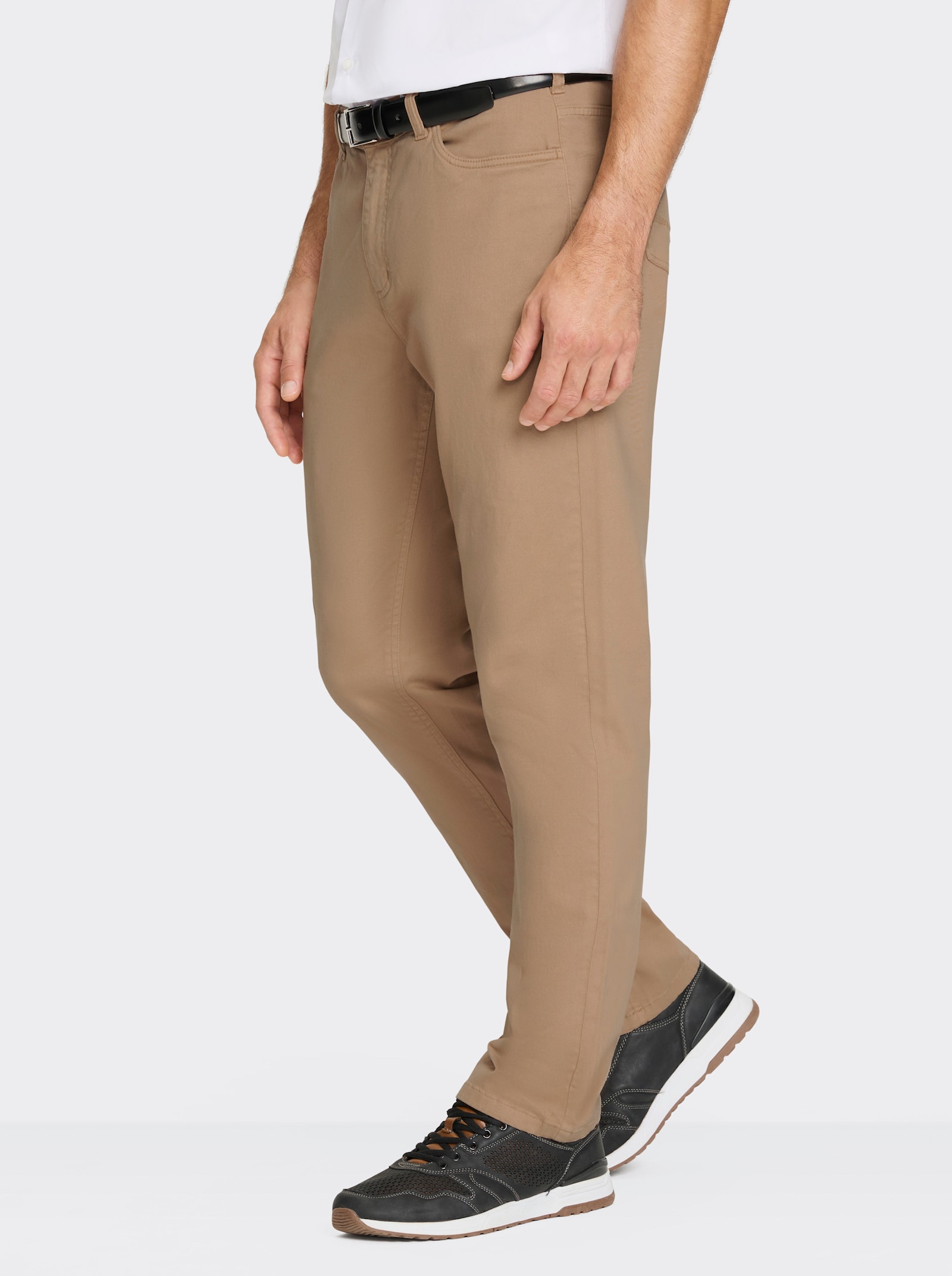 Marco Donati 5-pocketsbroek van twill - camel