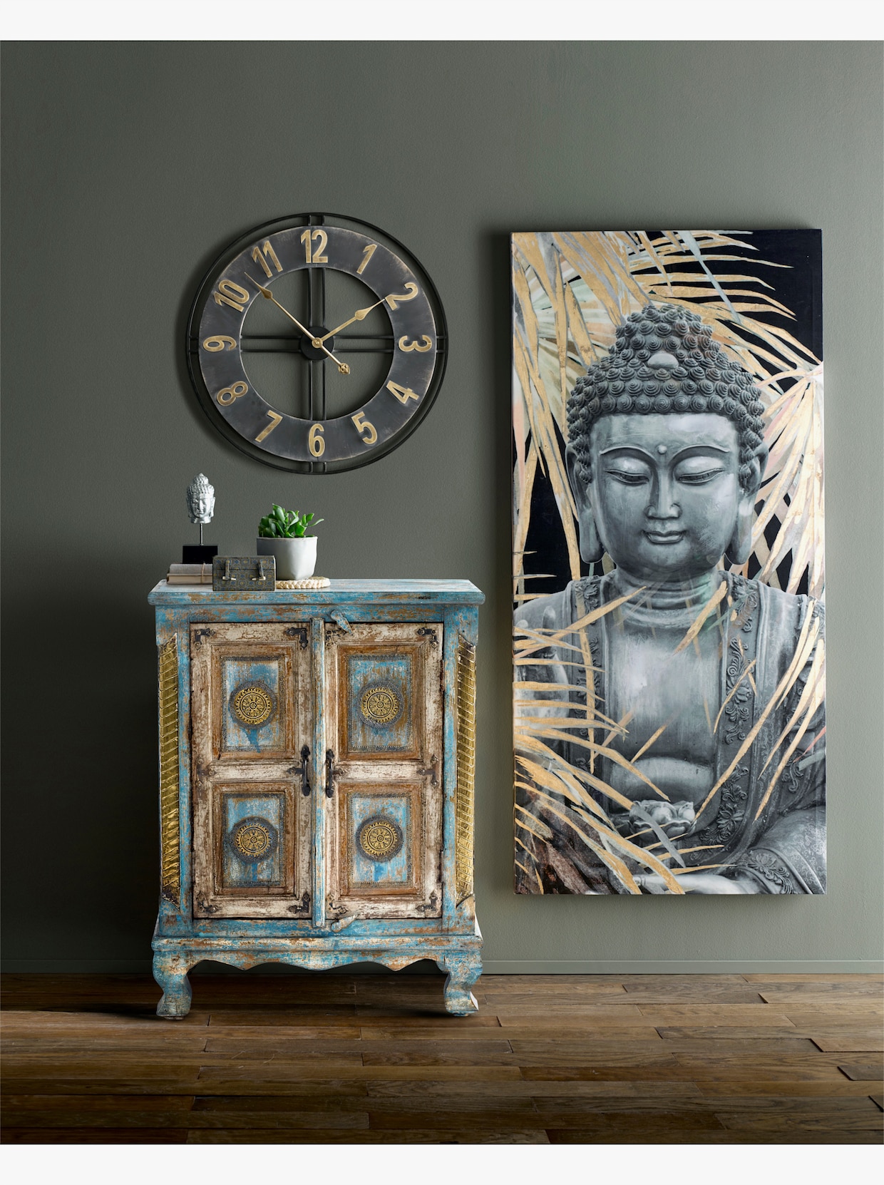 heine home Horloge - noir-couleur doré