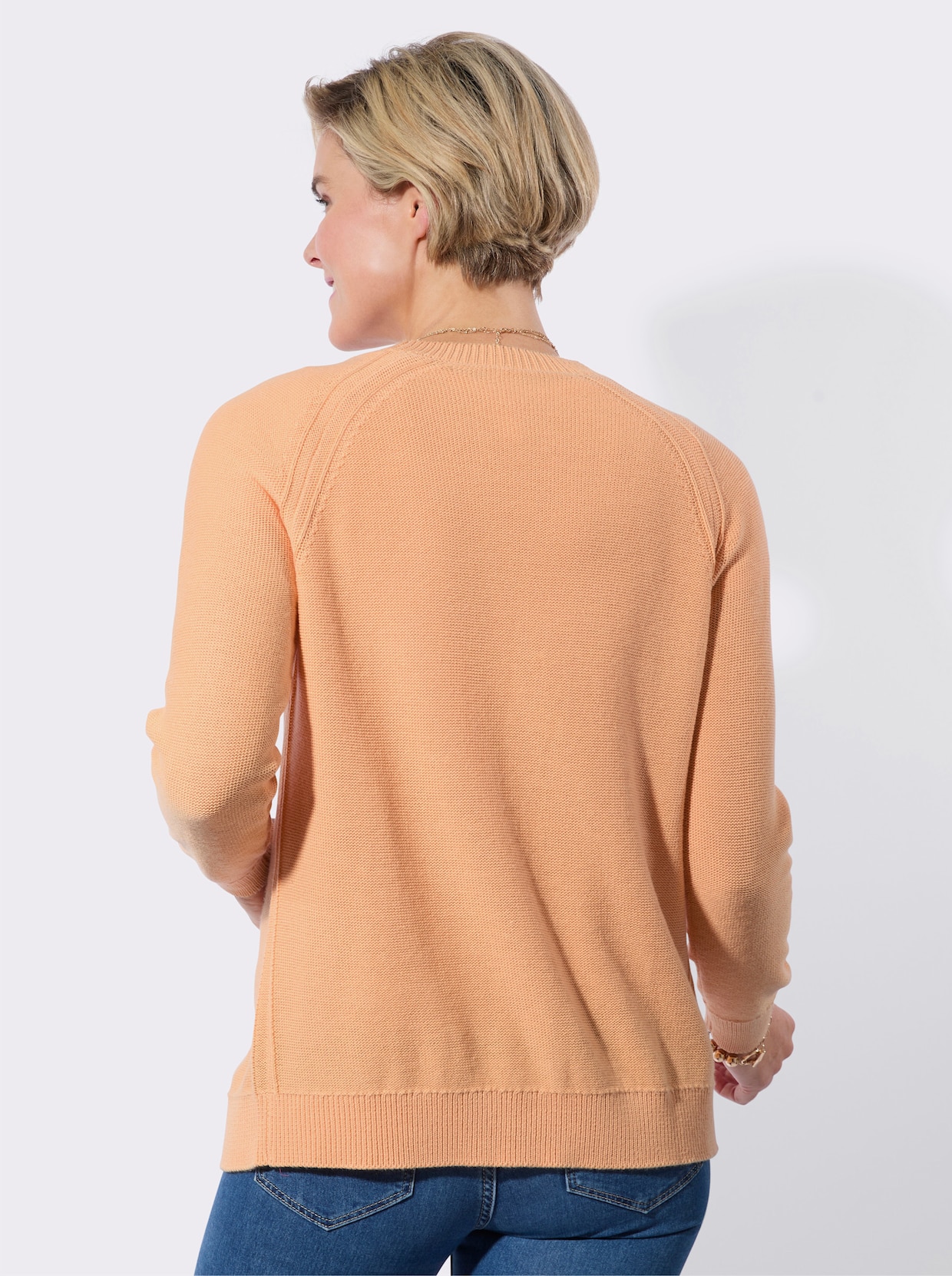 Strickjacke - apricot