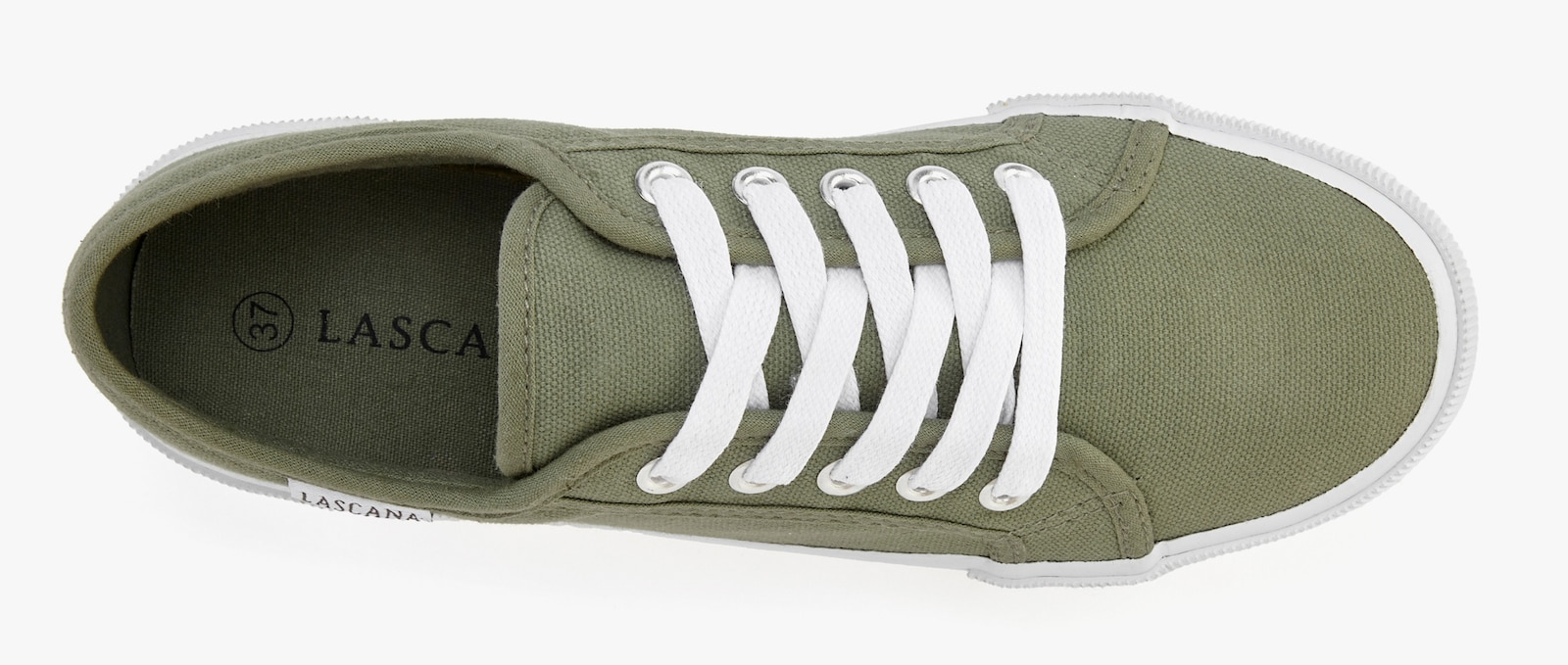 LASCANA Sneaker - olivfarben