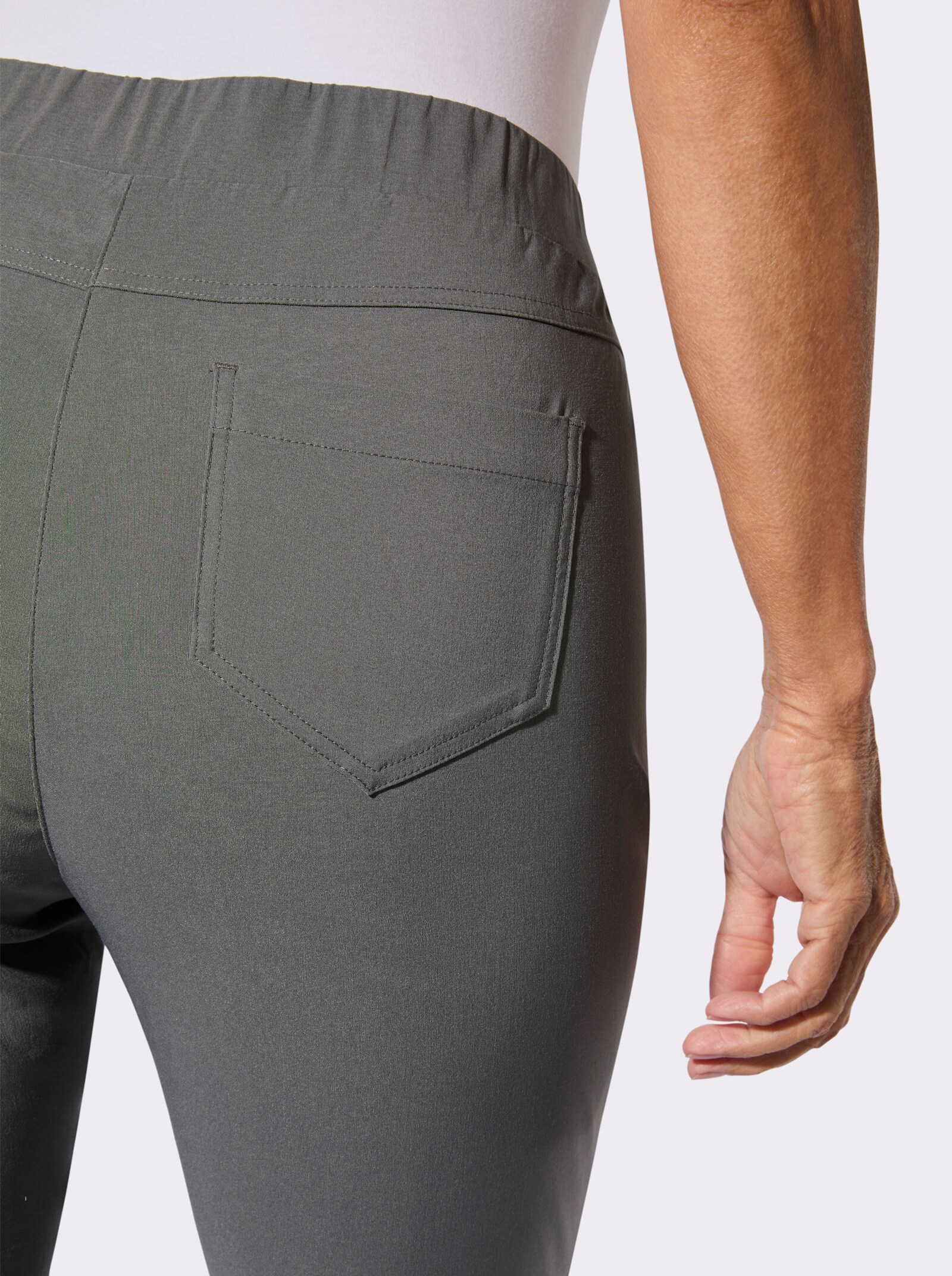 Stretch-Hose in Bengalin-Qualität - grau