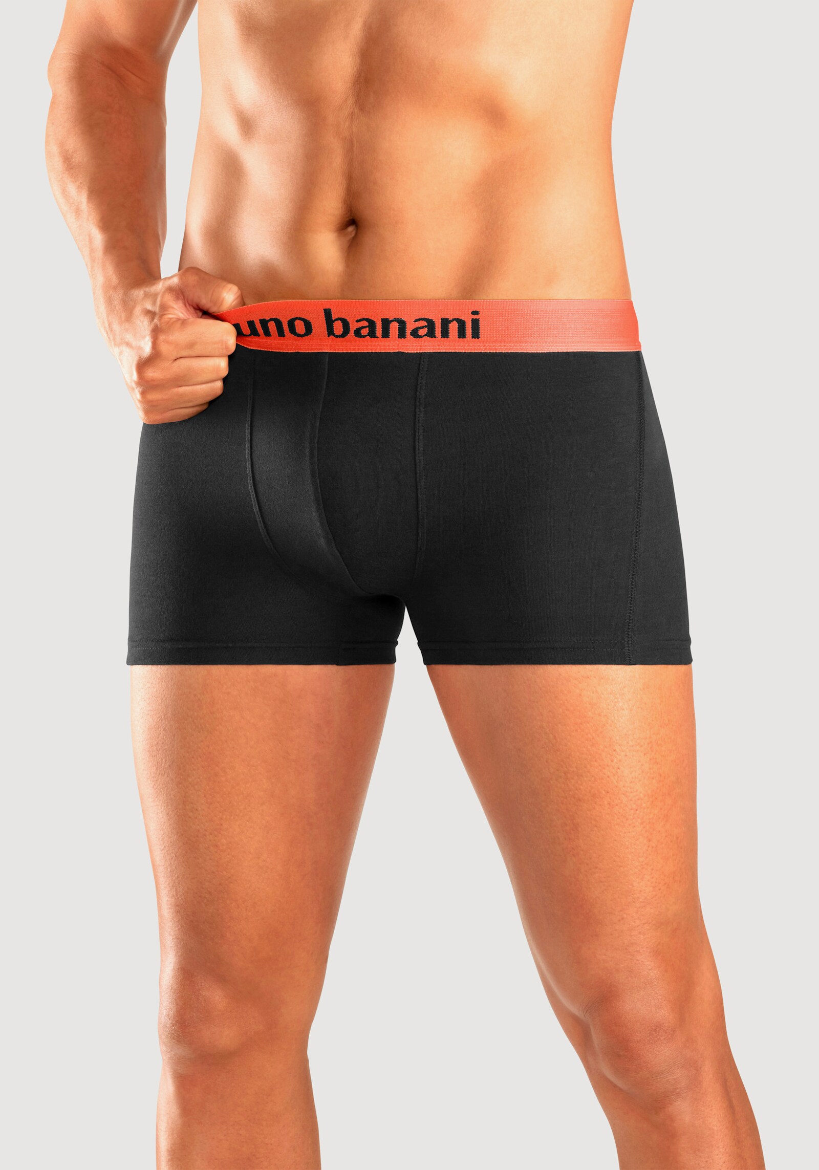 Bruno Banani Boxer - schwarz-orange, schwarz-türkis, schwarz-gelb, schwarz-lila