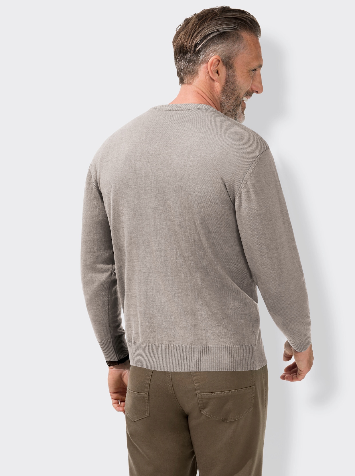 Marco Donati Cardigan - naturel gemêleerd