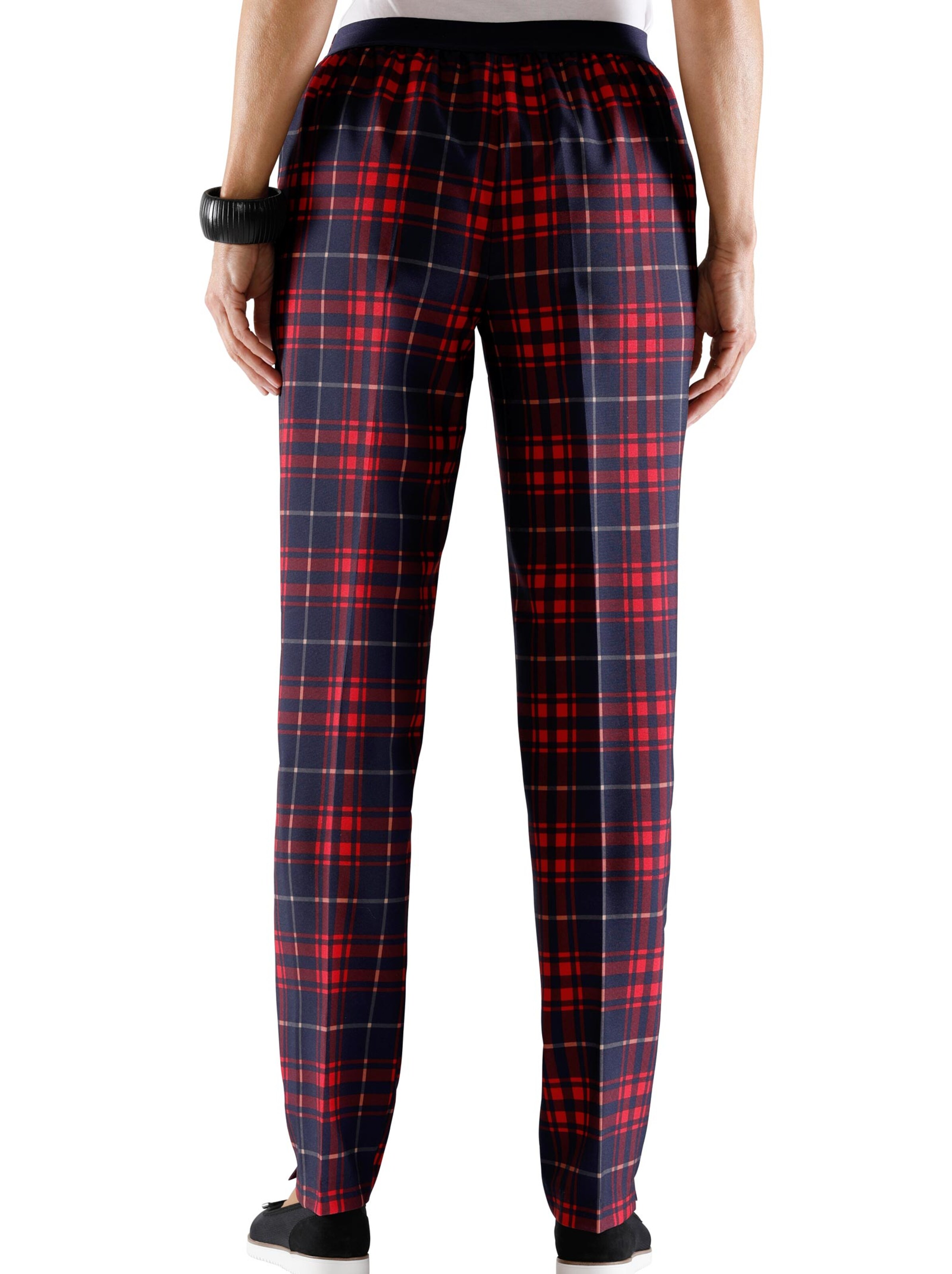 Hose - rot-kariert