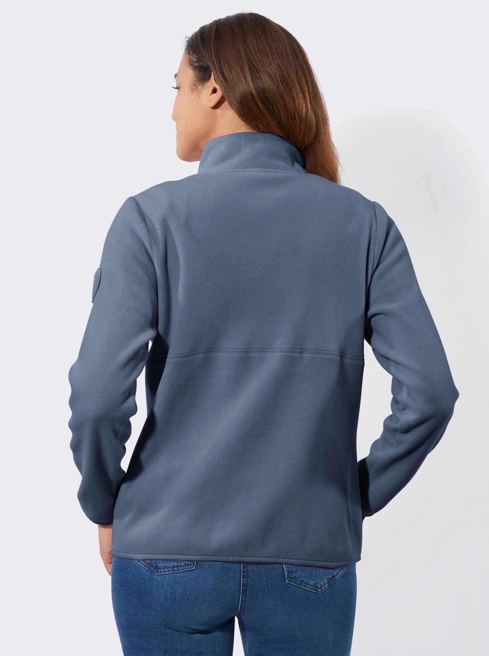 Fleecejacke mit Reißverschluss - sesam