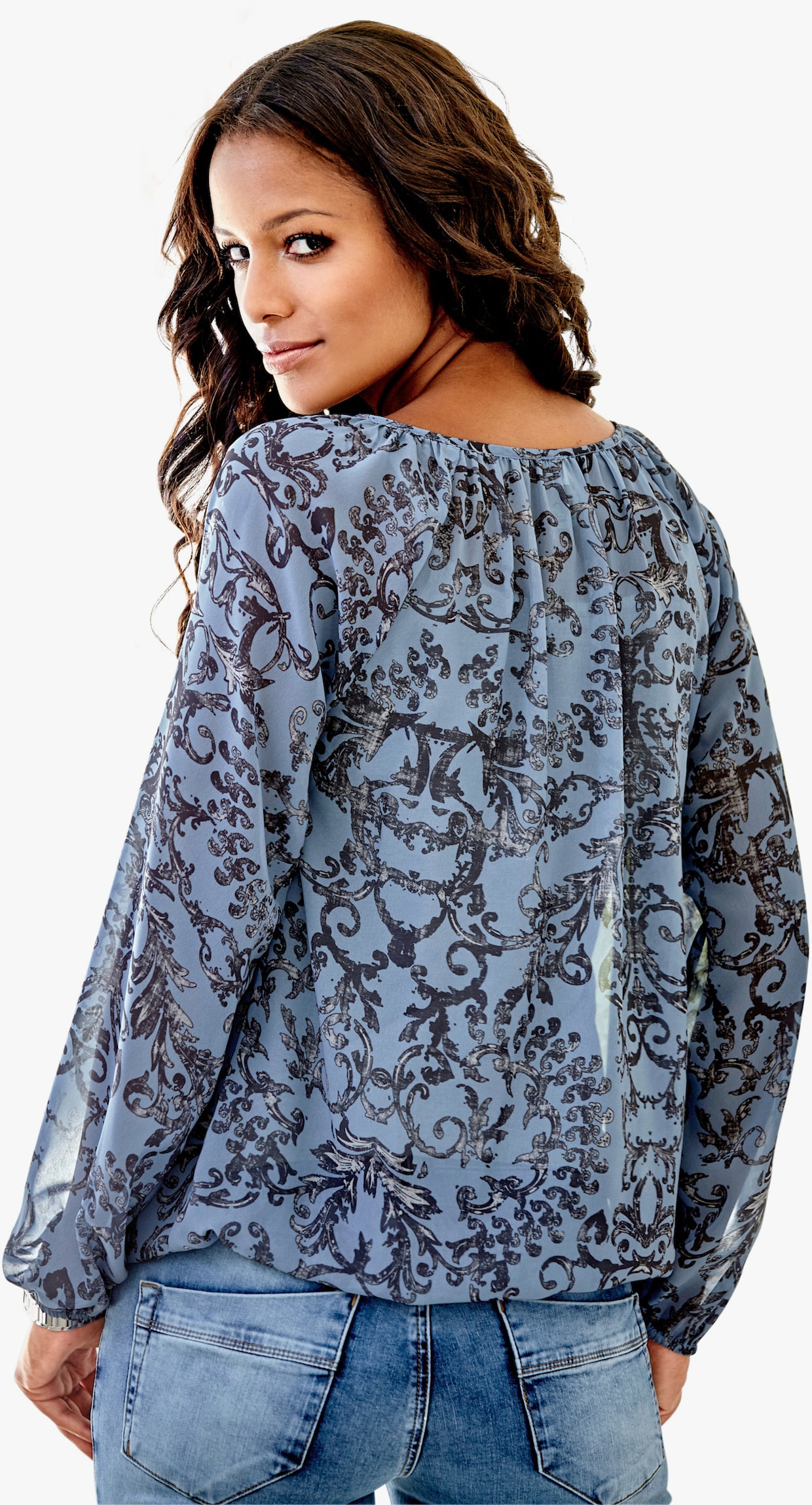 heine Comfortabele blouse - jeansblauw