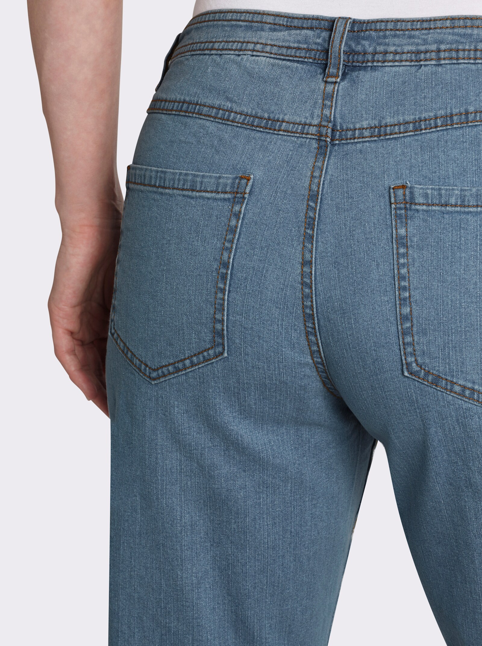 5-Pocket-Jeans mit schmalen Beinen - blue-bleached