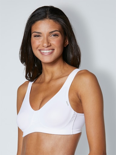 Viania Komfort-BH ohne Bügel aus Spezialfaser - weiß