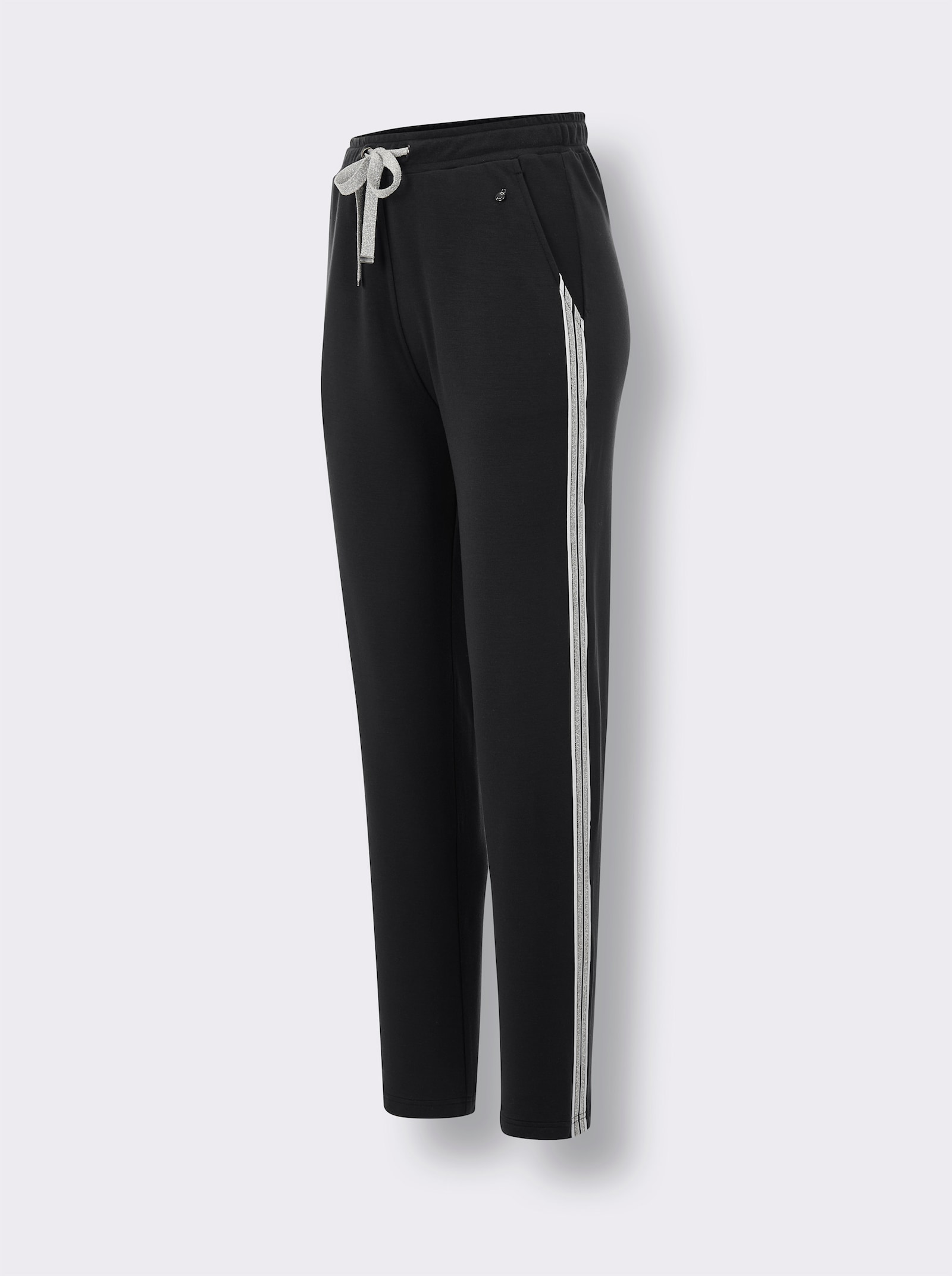 CREATION L PREMIUM Pantalon en modal et viscose - noir