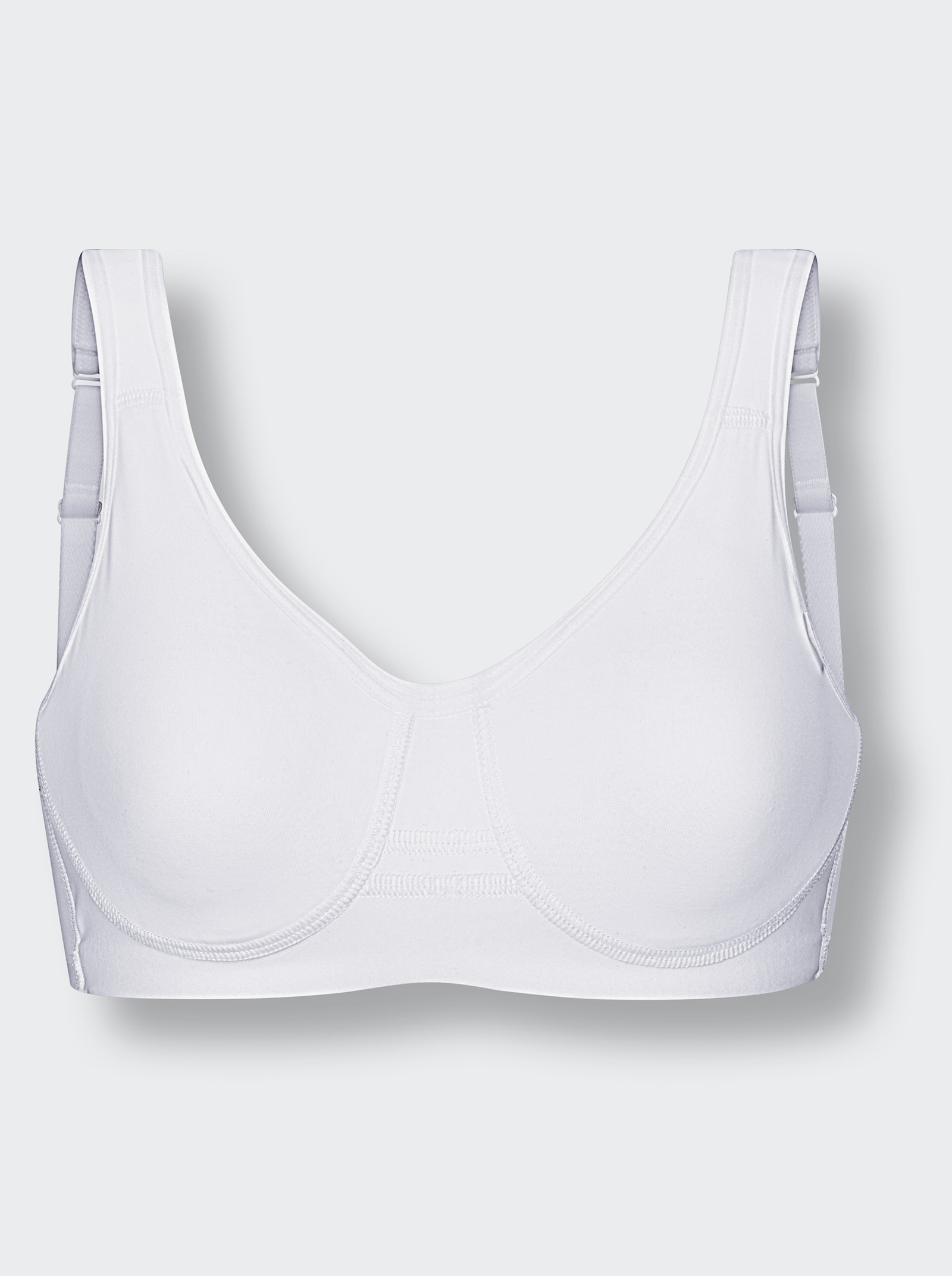 Viania Komfort-BH ohne Bügel aus Spezialfaser - weiß