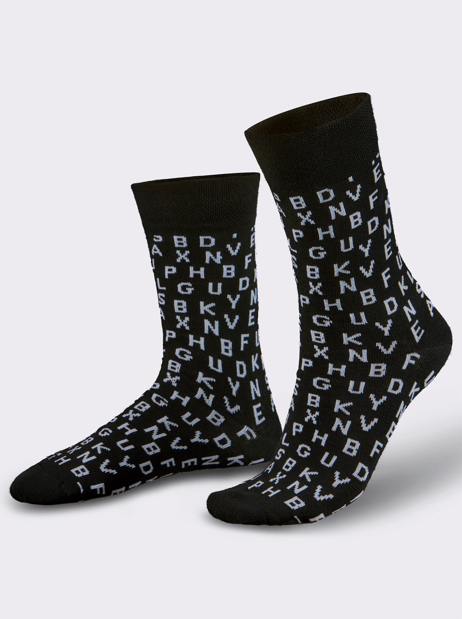 wäschepur Socken - schwarz-weiß
