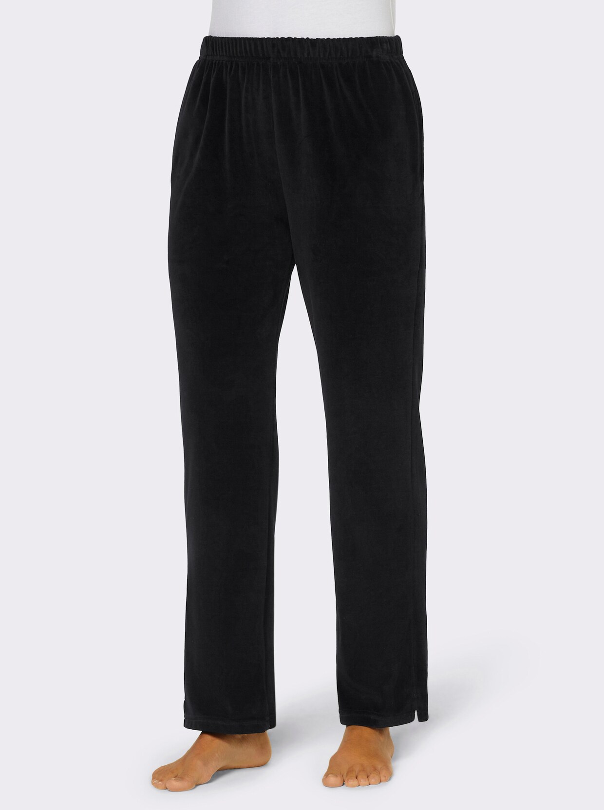 feel good Broeken - zwart + antraciet