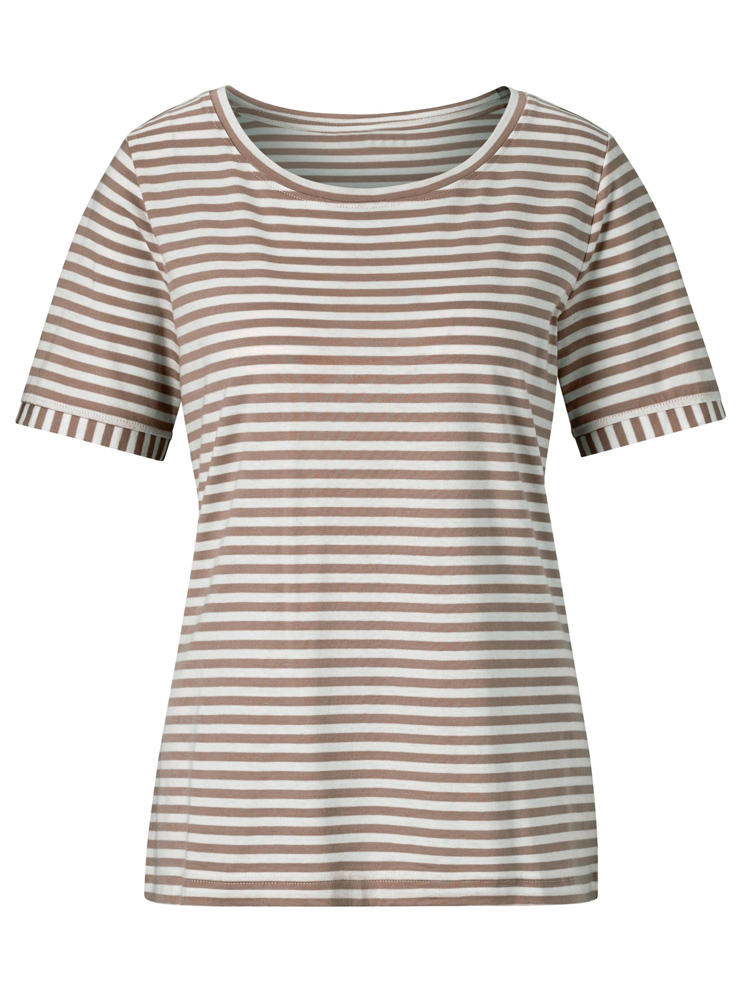 Collection L Shirt - taupe-gestreift