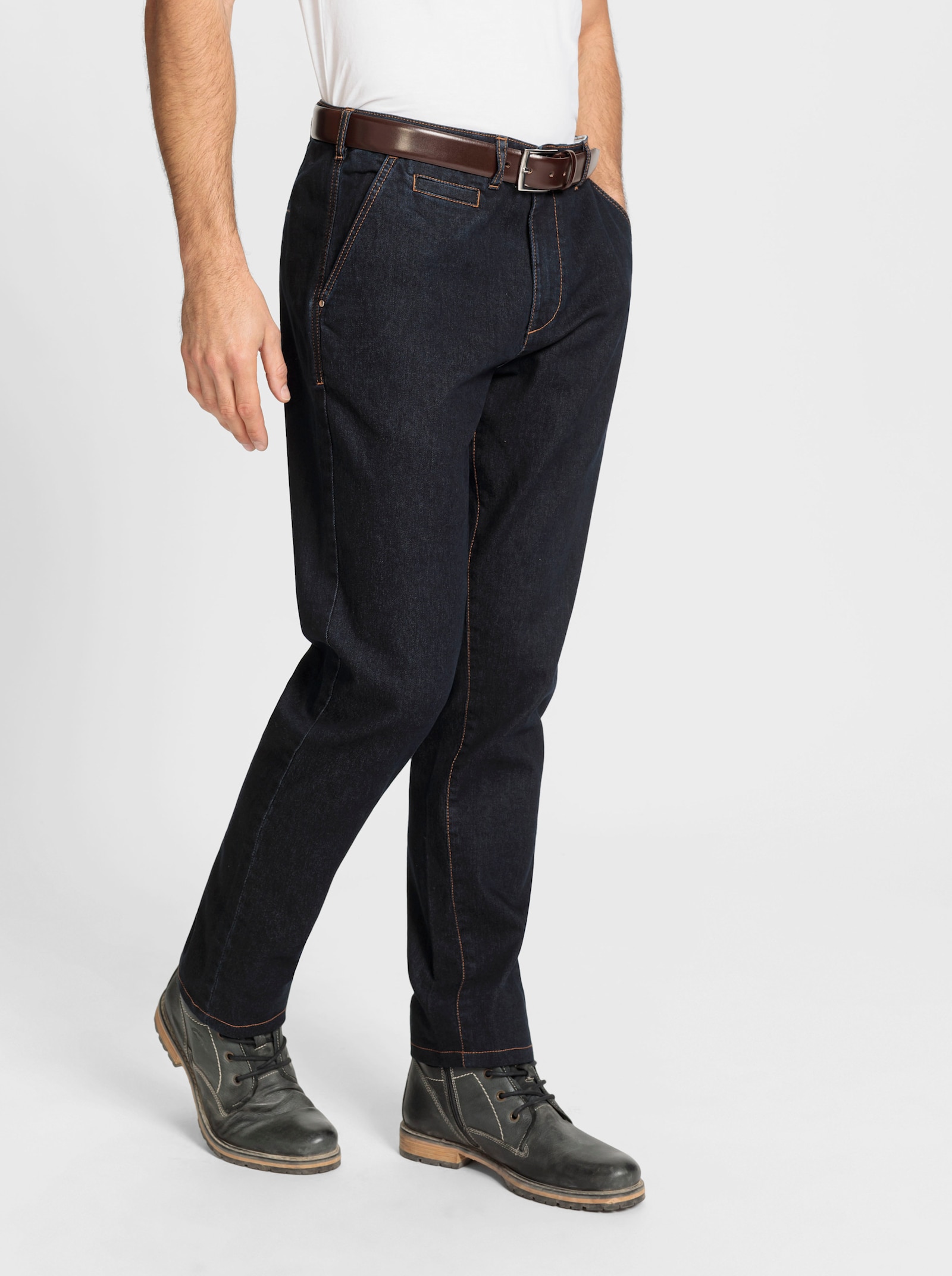 Marco Donati Thermojeans van binnen opgeruwd - dark blue denim