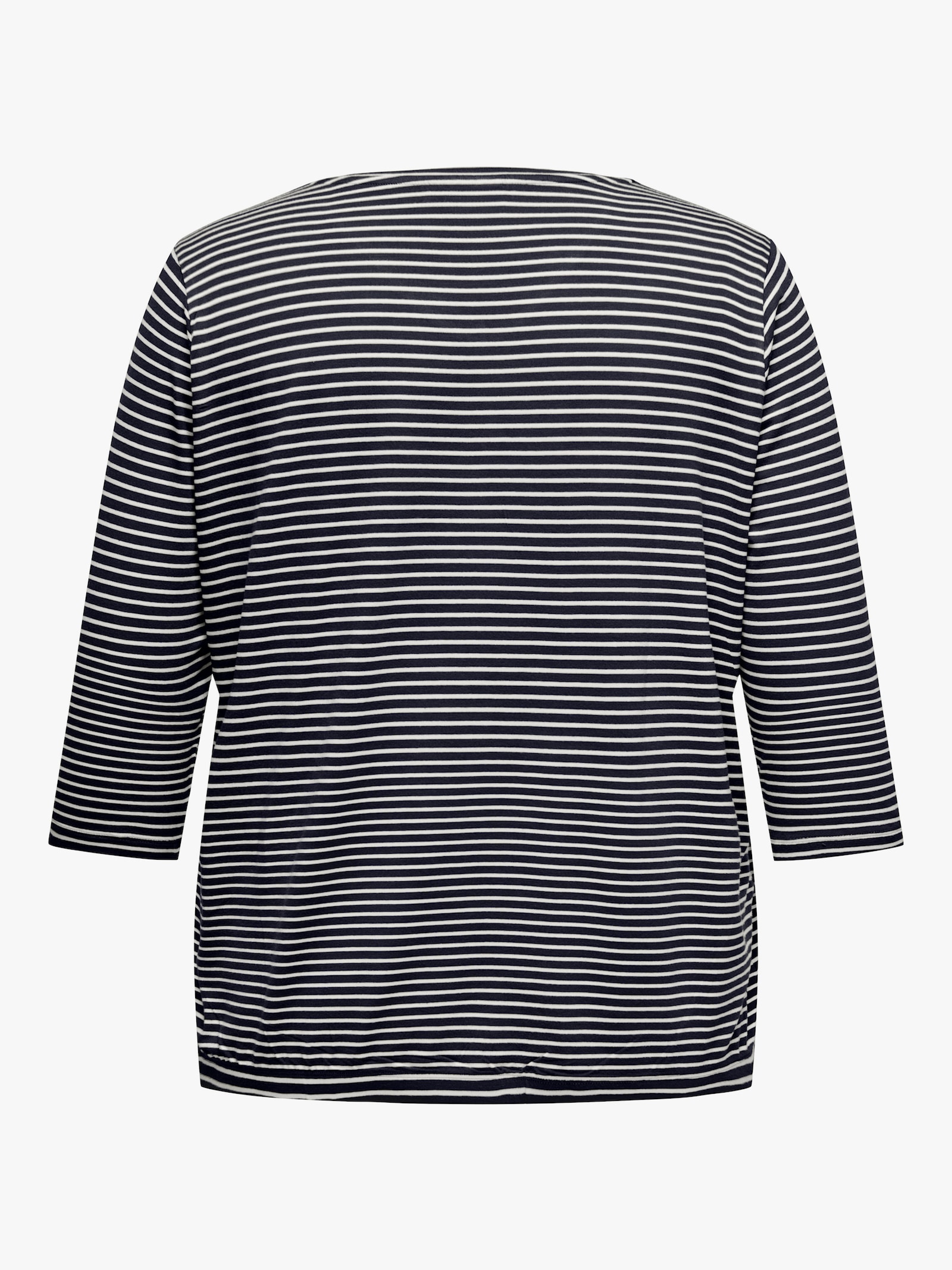 ONLY CARMAKOMA 3/4-Arm-Shirt - night sky stripes:cloud dancer