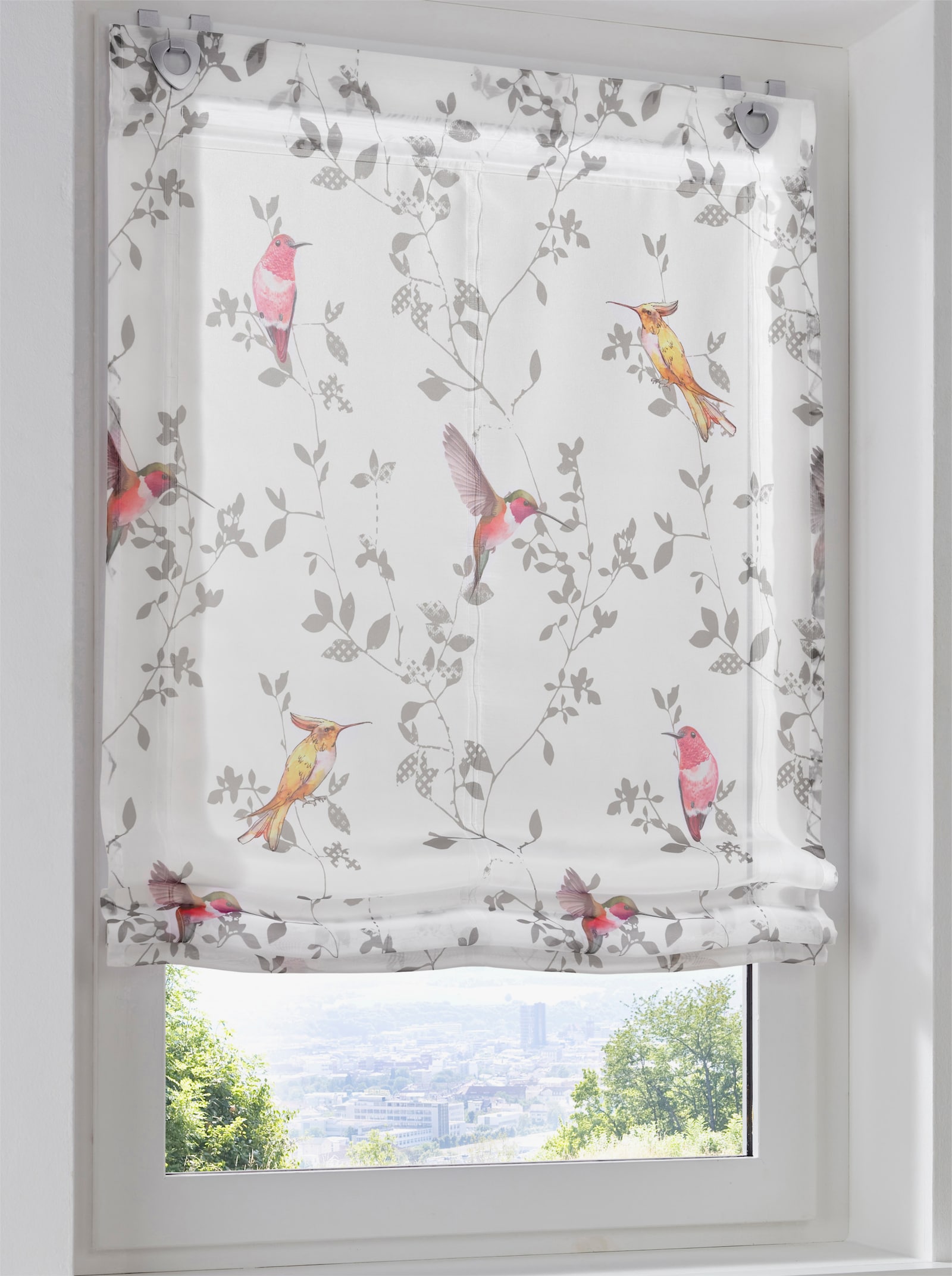 heine home vouwgordijn - wit-gekleurd