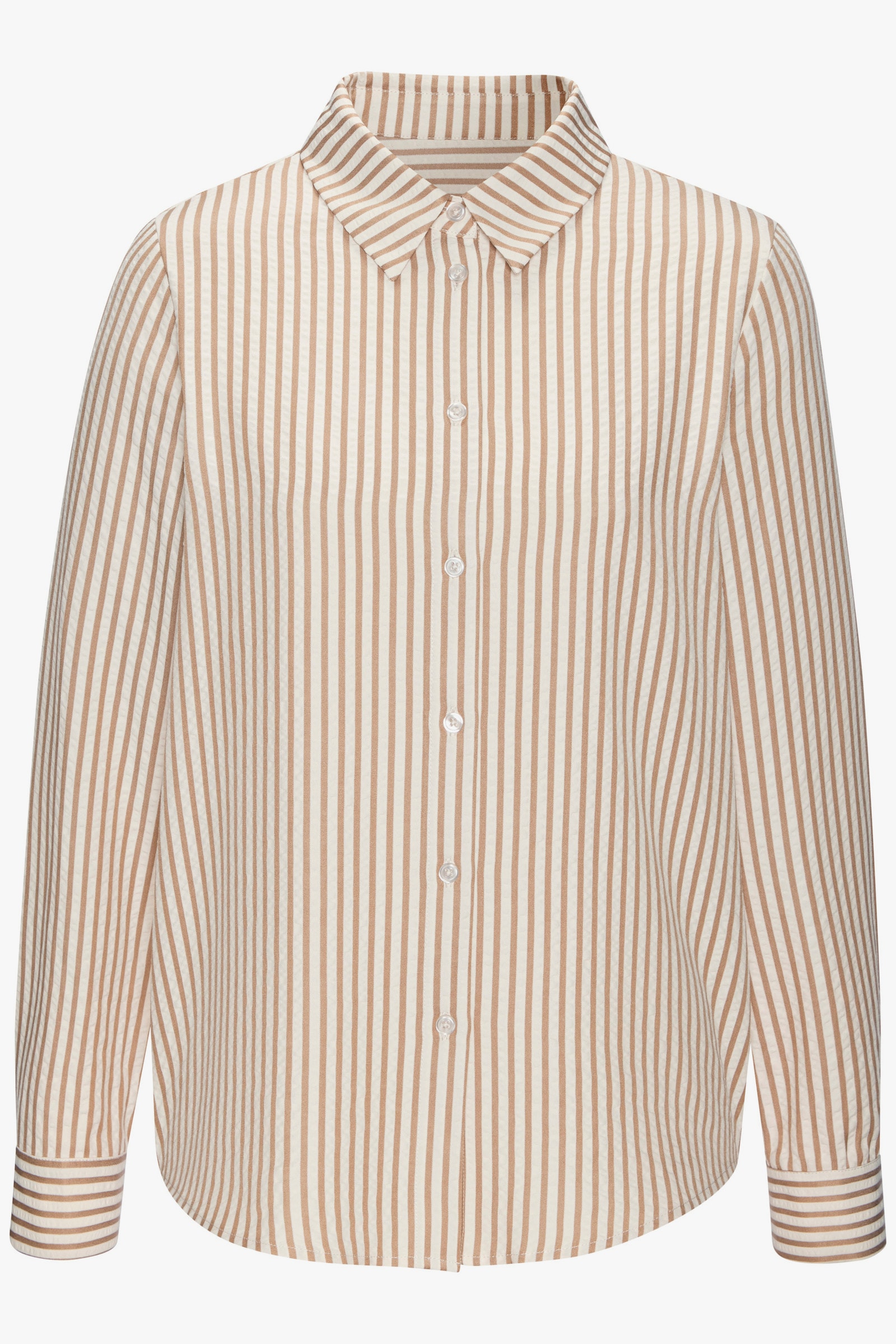 Vivance Hemdbluse - creme-sand gestreift