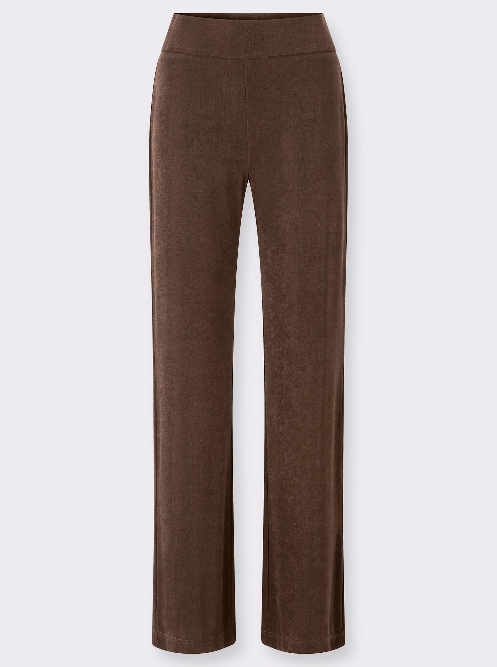 Schlupfhose mit weiten Beinen - schoko