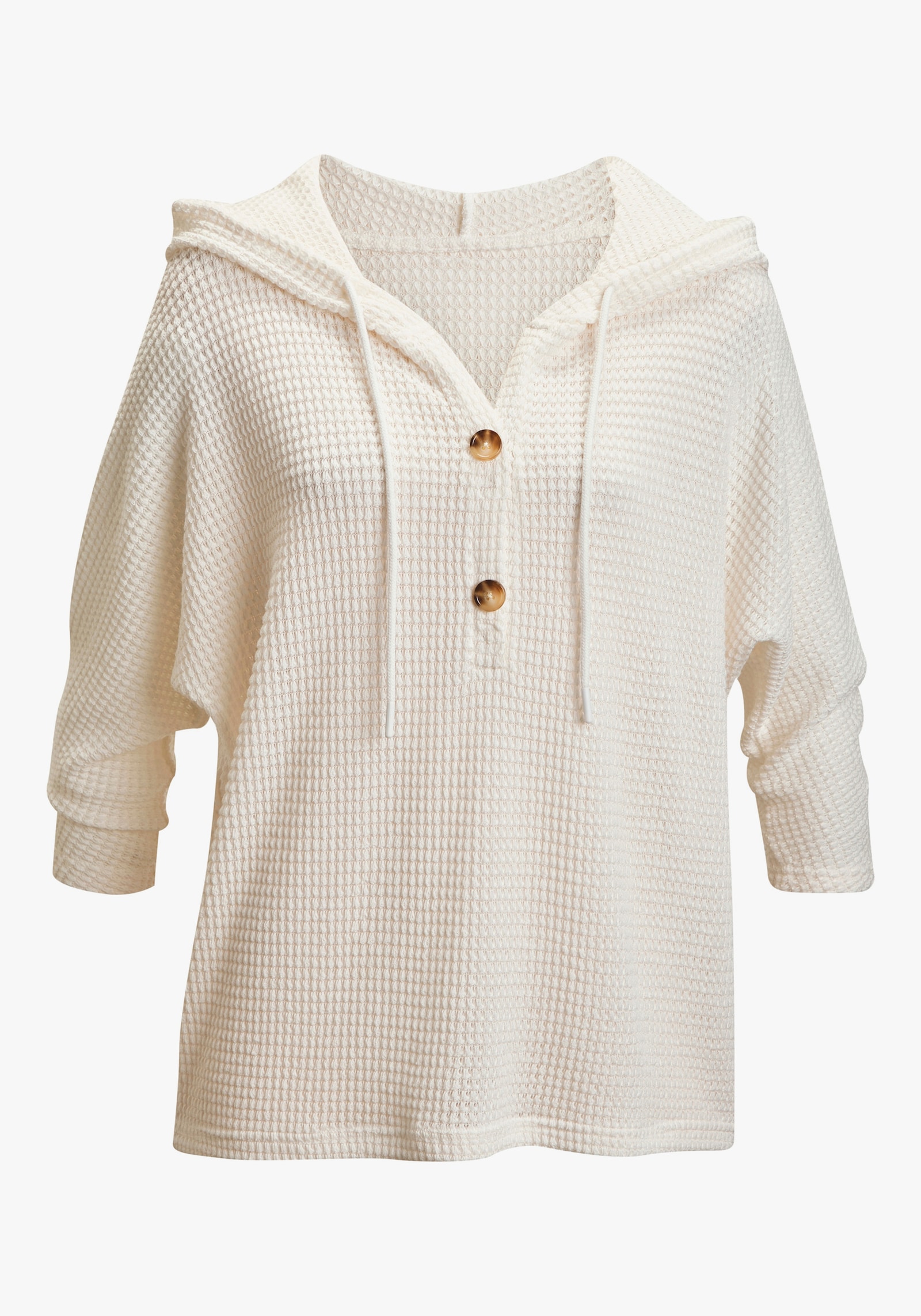 LASCANA 3/4-Arm-Shirt - creme
