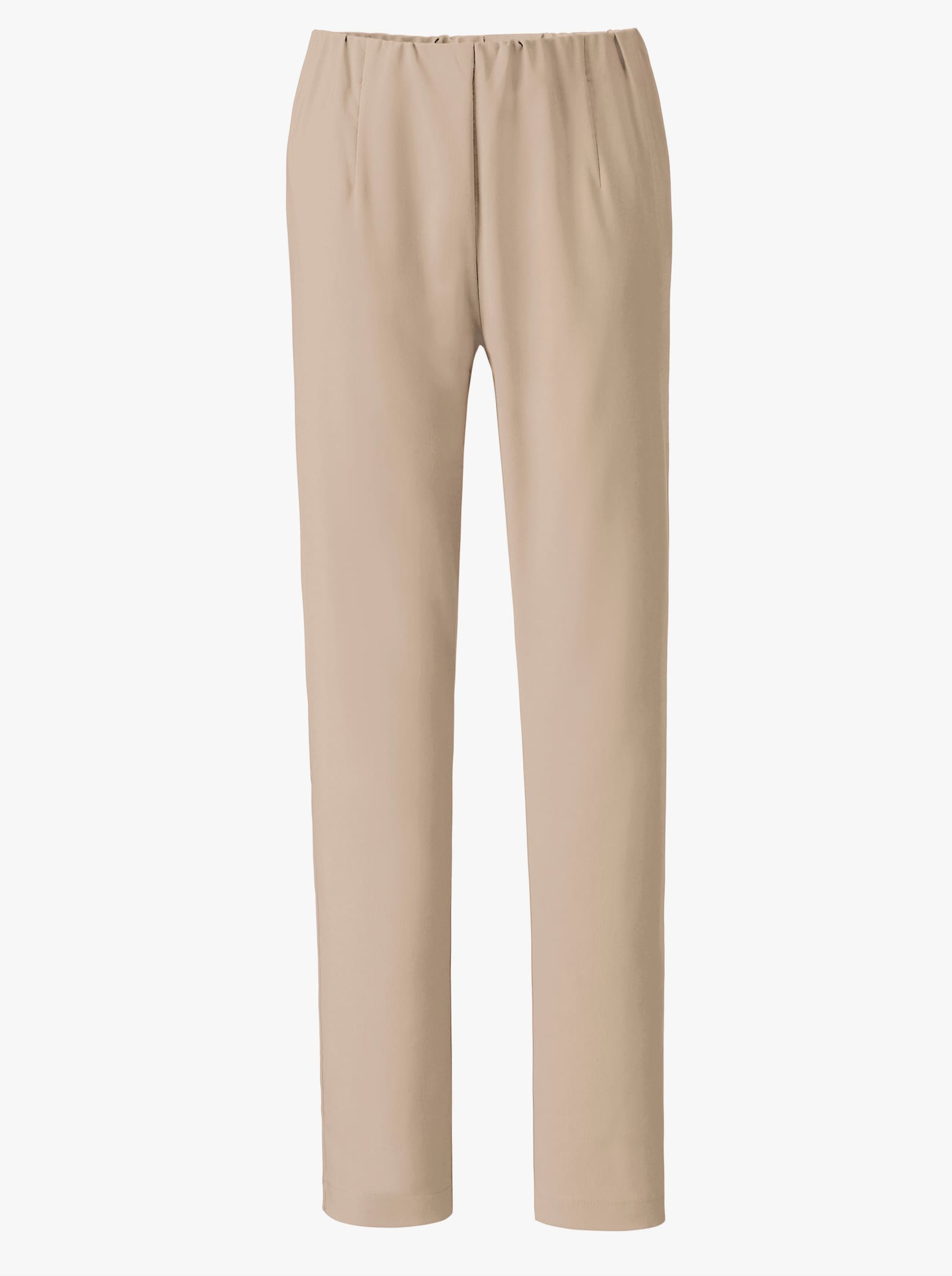Stretchbroek met comfortband aan de binnenzijde - beige