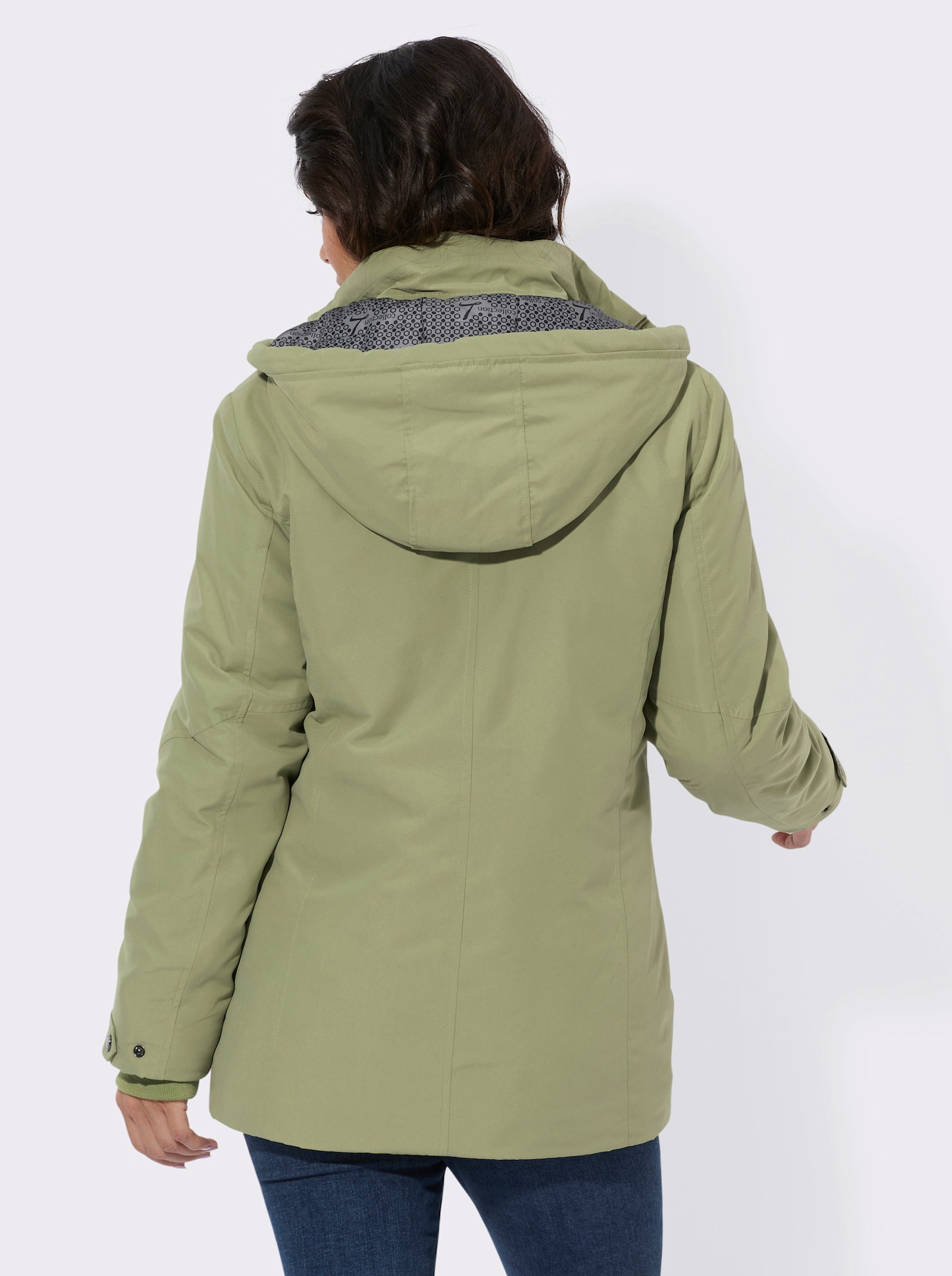 Jacke mit weitenregulierbaren Ärmeln - schilf