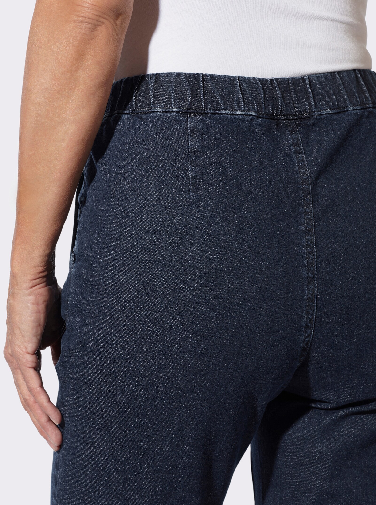 Schlupfjeans mit 2 Taschen vorne - dark blue