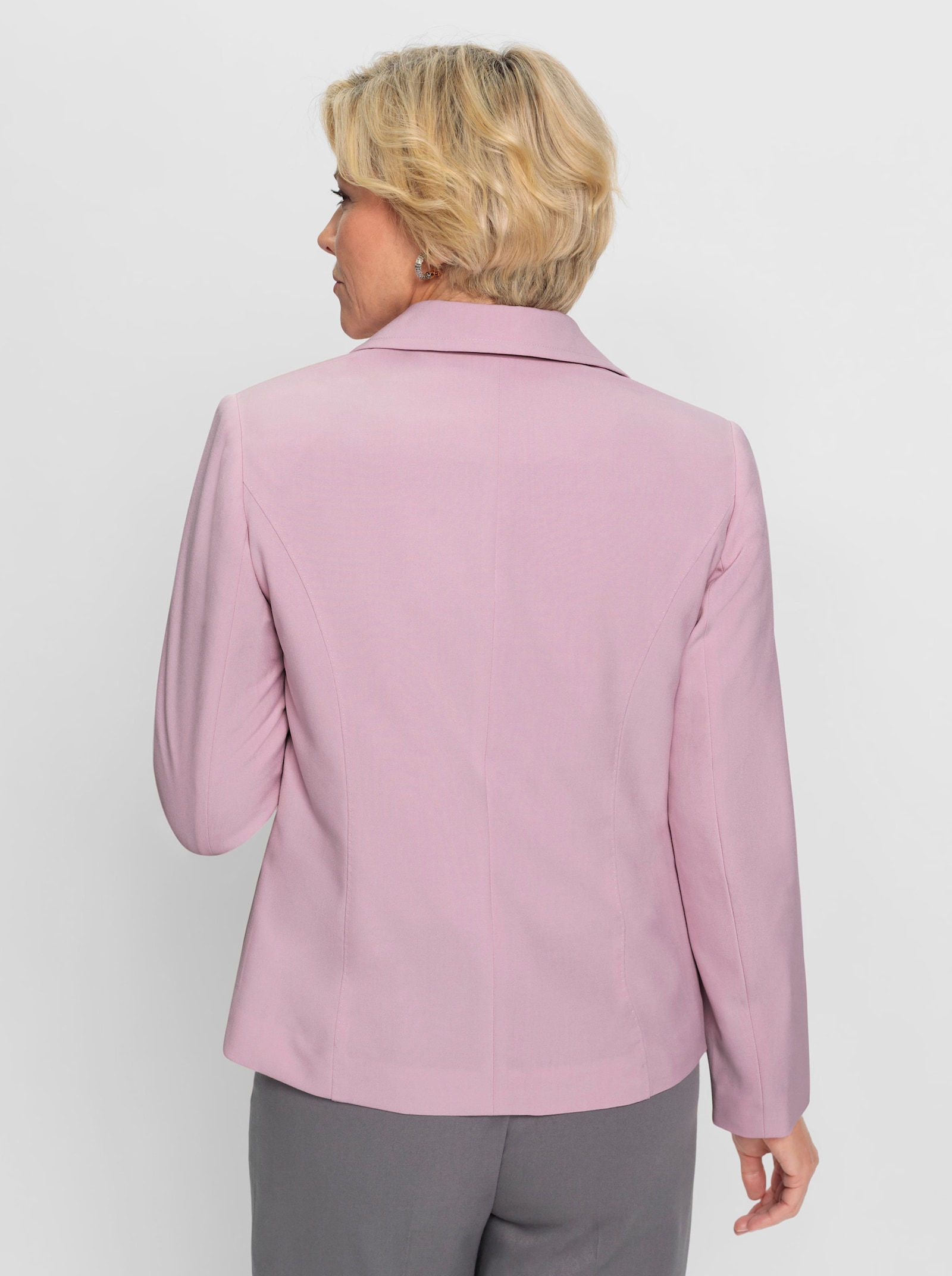 Blazer met sierstiksels - roze