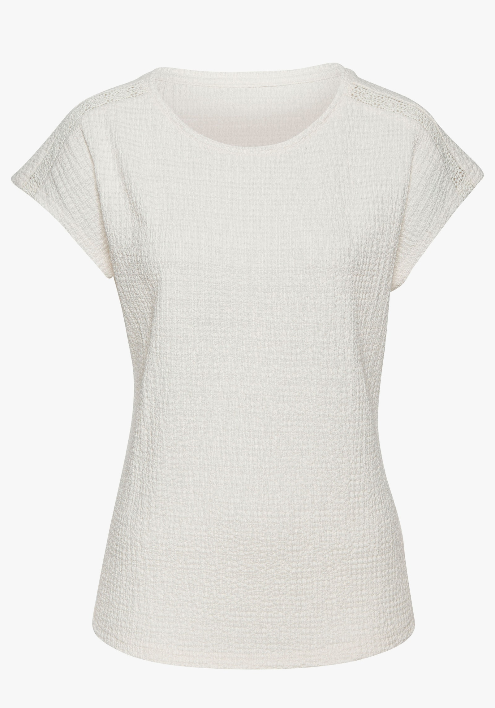 Vivance Kurzarmshirt - creme