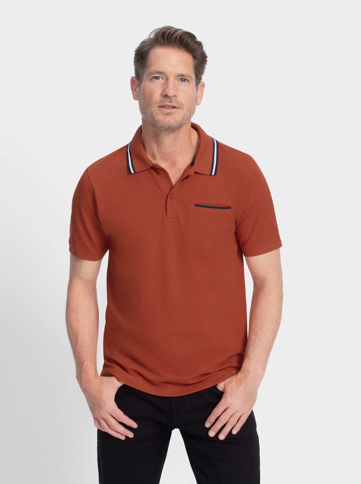 Catamaran Shirt met korte mouwen - roestrood