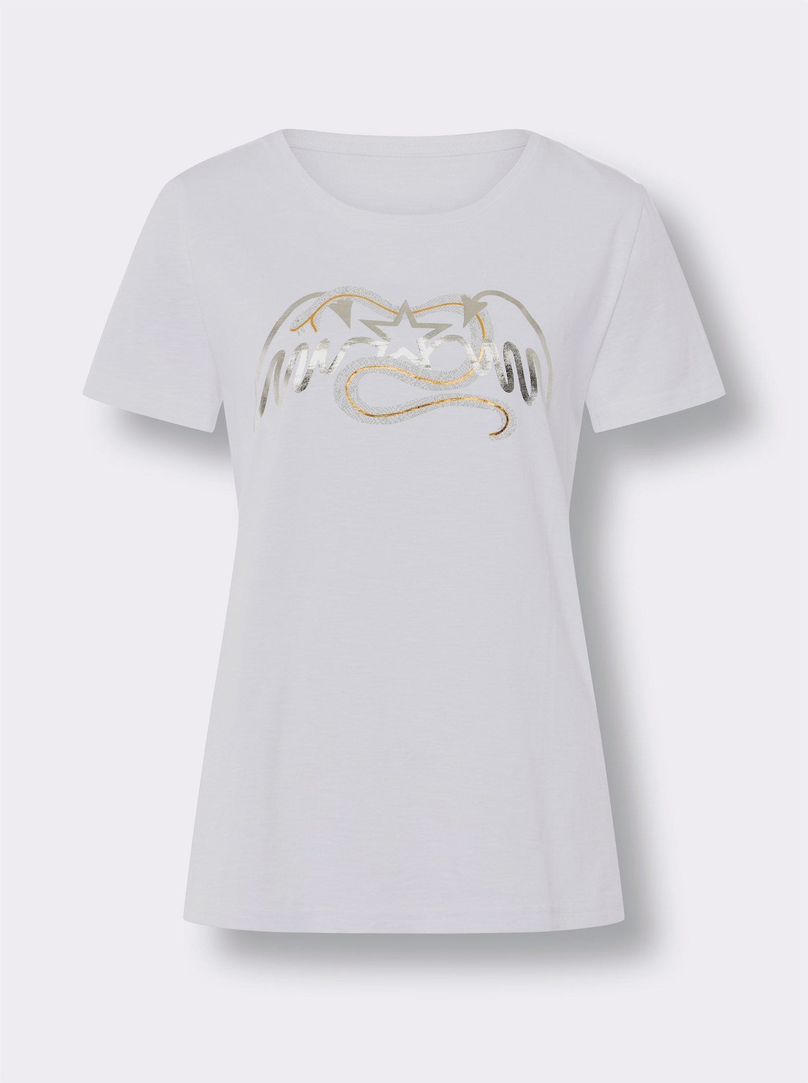 heine T-shirt en qualité structurée - écru