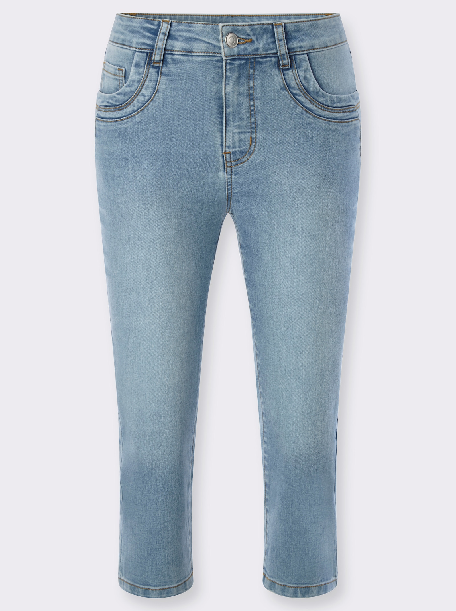 heine Caprijeans im 5-Pocket-Stil - blue-bleached