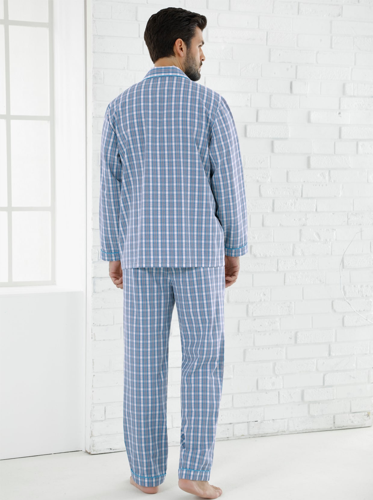 KINGsCLUB Pyjama - blauw geruit