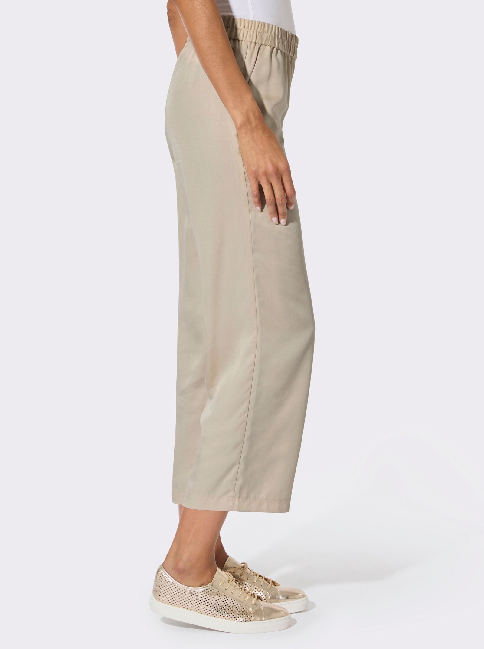 Culotte mit Rundum-Dehnbund - sand