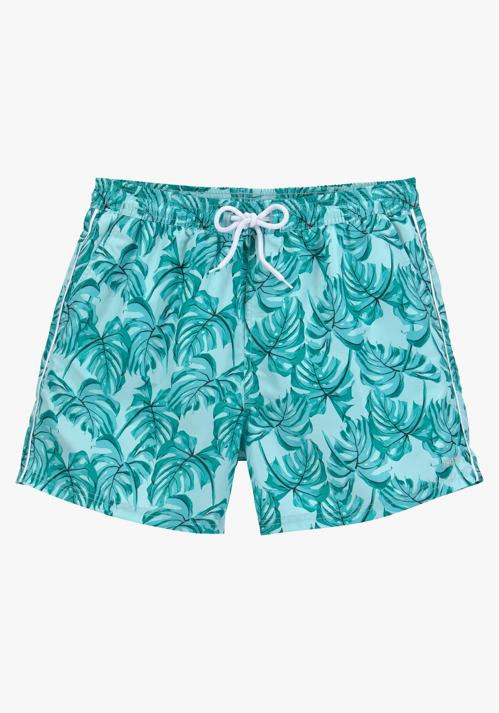 H.I.S Badeshorts - türkis bedruckt