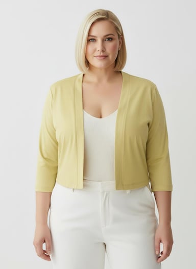 Shirtjacke - zitrone