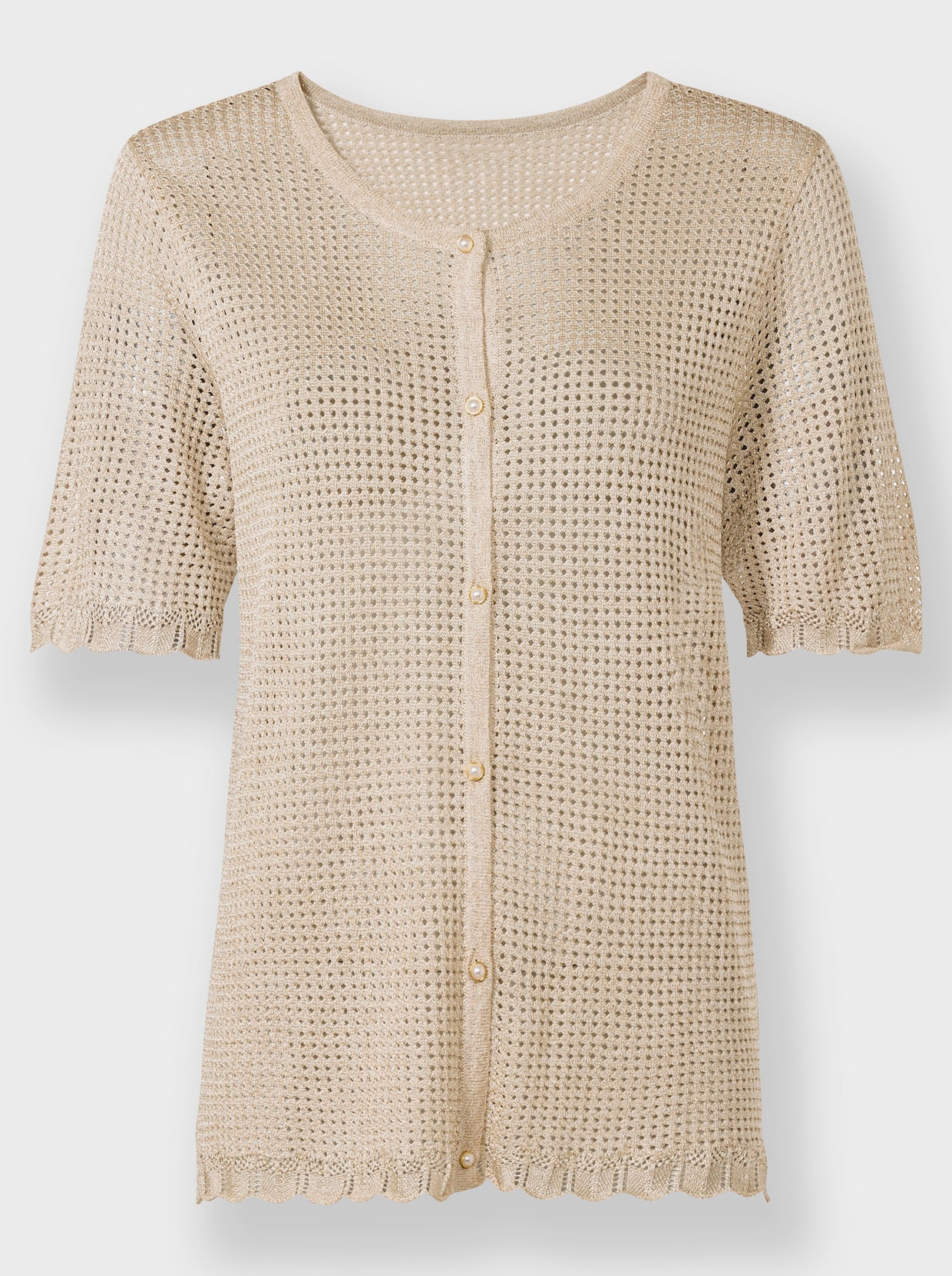 heine veste en tricot - sable