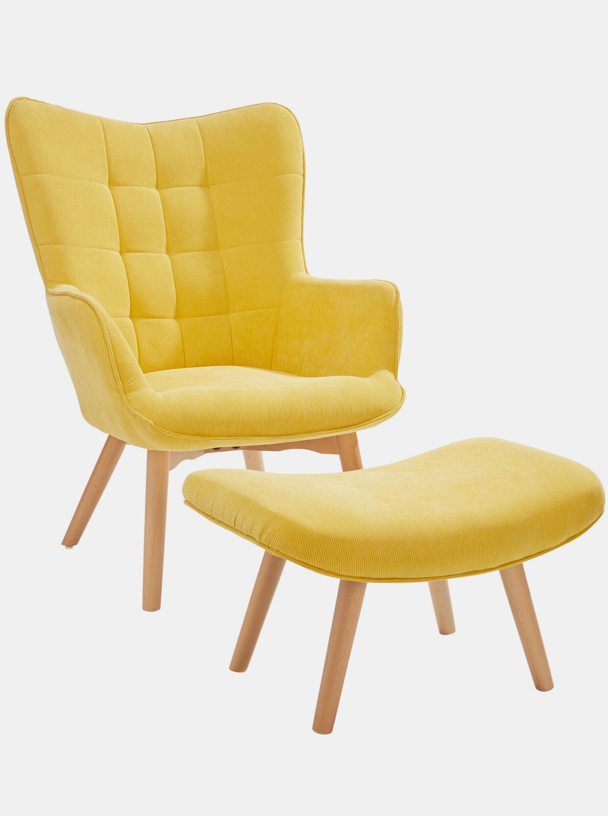 heine home Sessel+Hocker - gelb