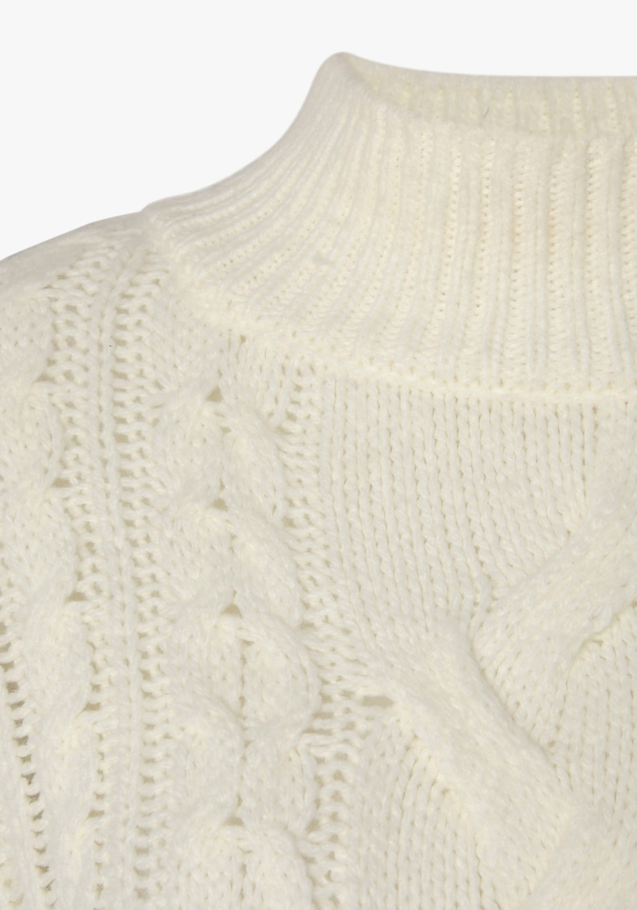 Buffalo Stehkragenpullover - creme