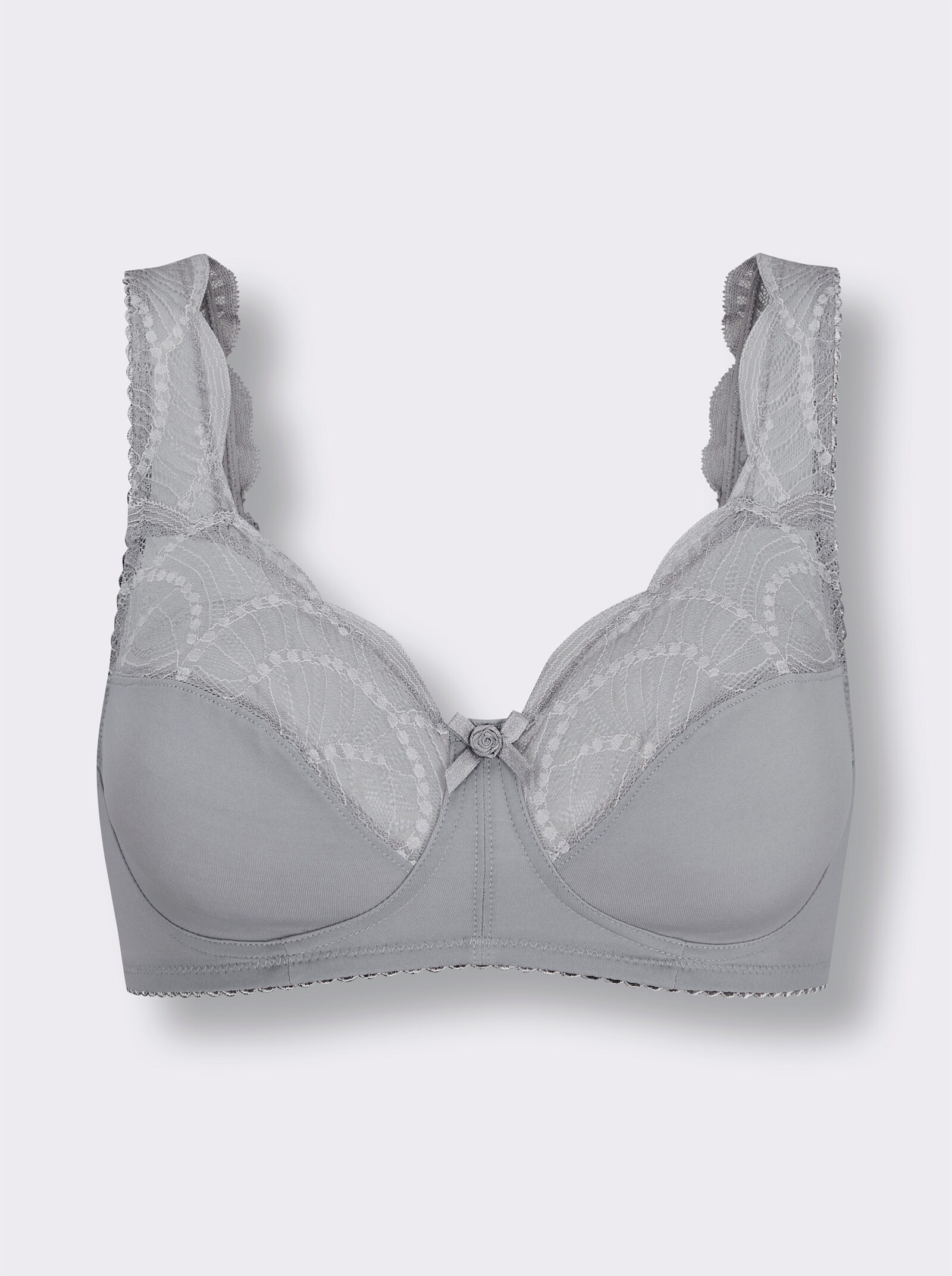 wäschepur BH ohne Bügel - steingrau